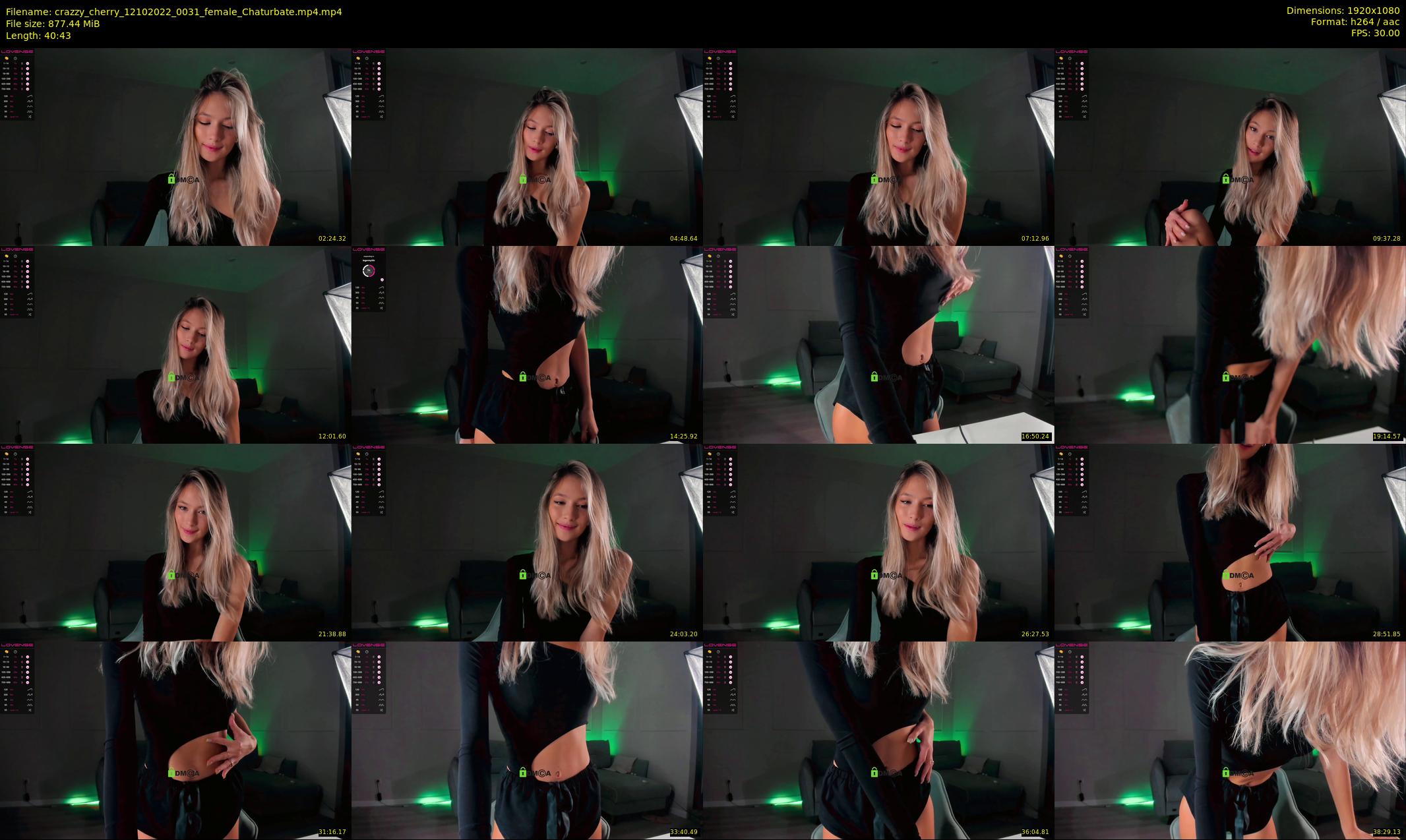 crazzy_cherry — 41 minute Chaturbate female cam show recording, 1080p, Oct 12, 2022