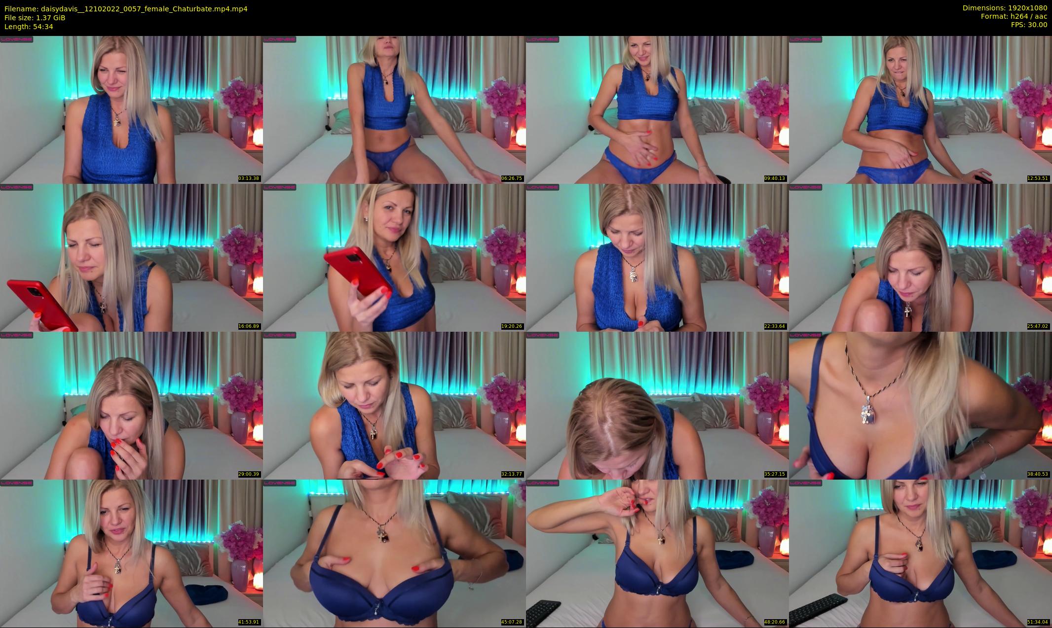 daisydavis_ — 55 minute Chaturbate female cam show recording, 1080p, Oct 12, 2022