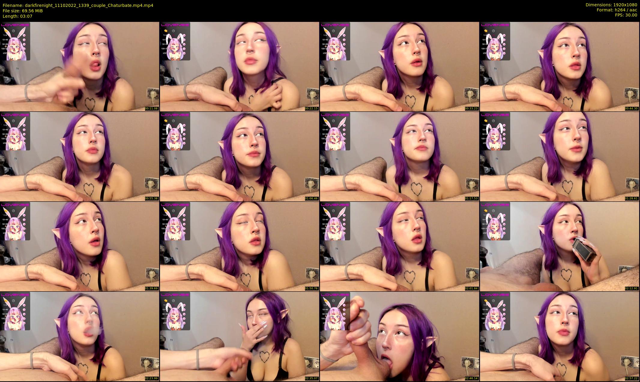 darkfirenight — 4 minute Chaturbate couple cam show recording, 1080p, Oct 11, 2022