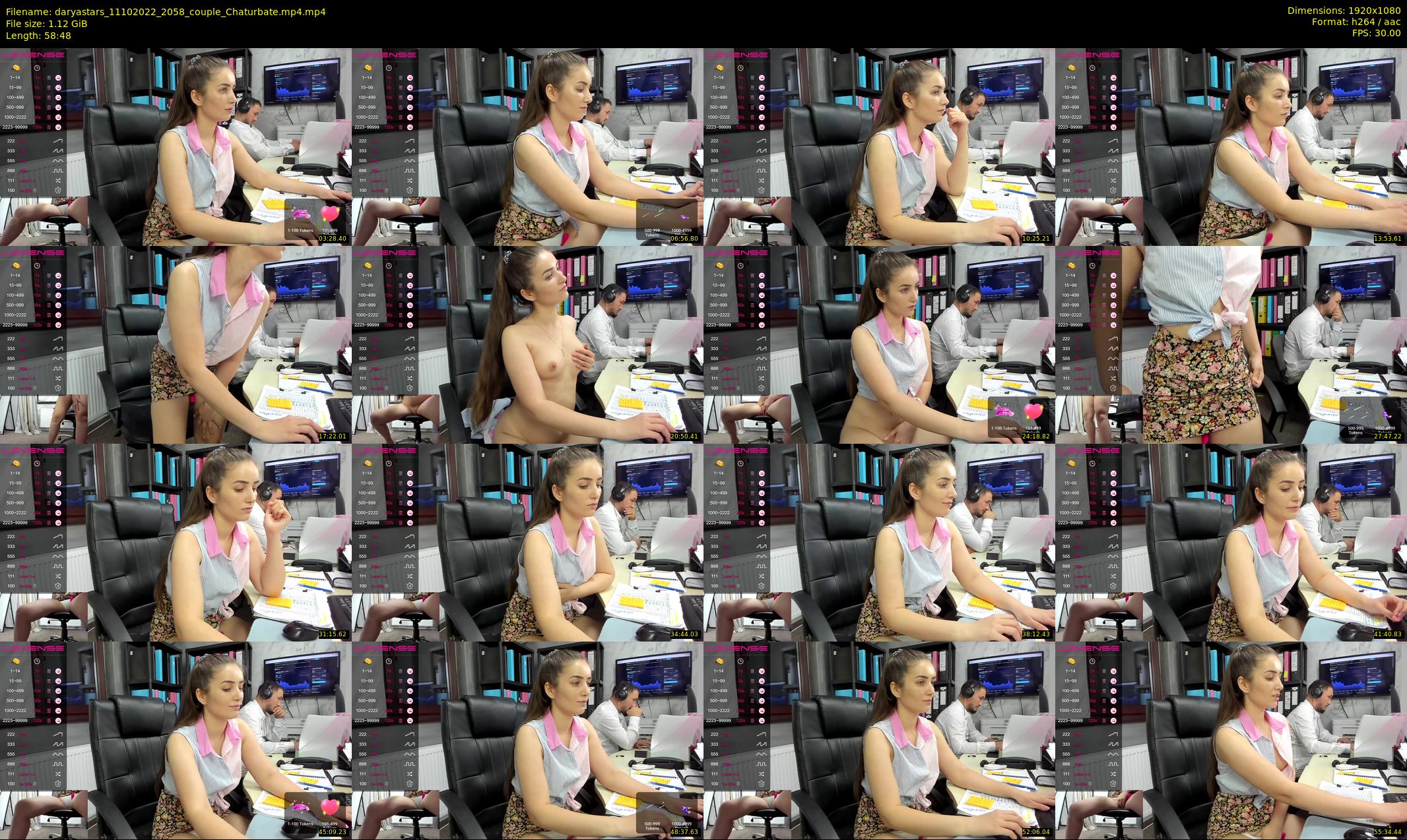 daryastars — 59 minute Chaturbate couple cam show recording, 1080p, Oct 11, 2022