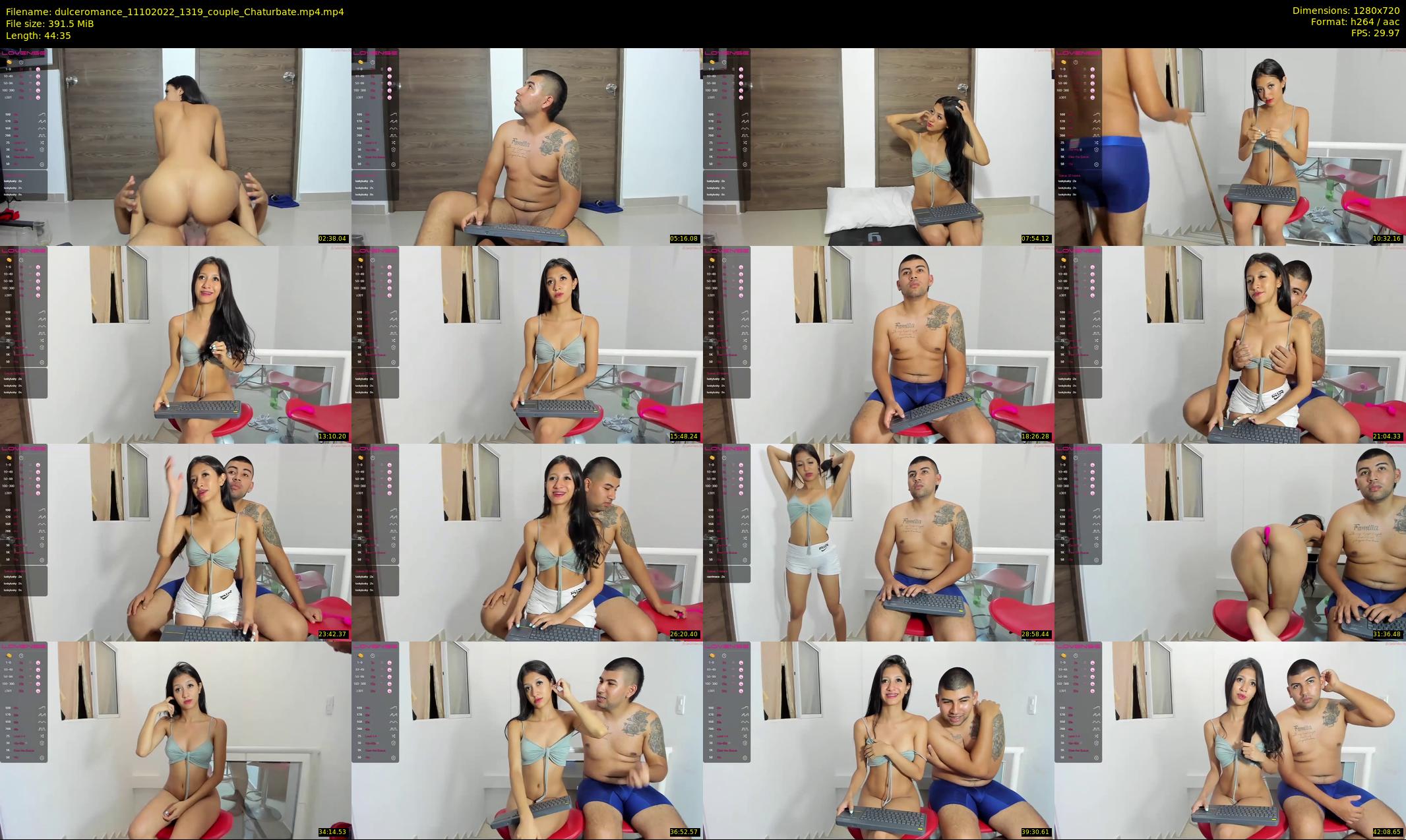 dulceromance — 45 minute Chaturbate couple cam show recording, 720p, Oct 11, 2022