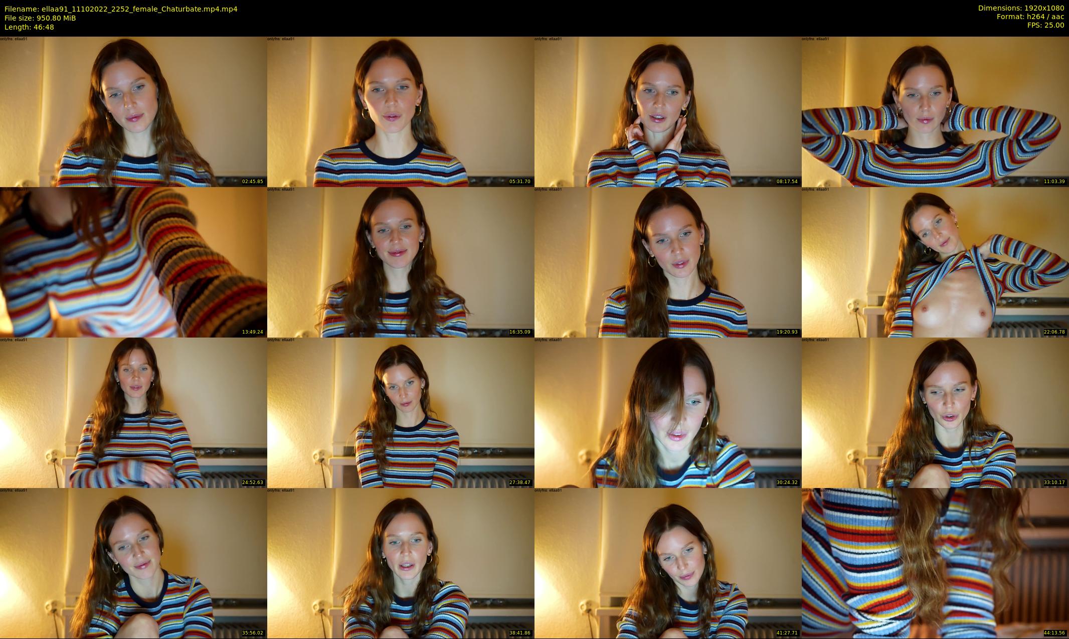 ellaa91 — 47 minute Chaturbate female cam show recording, 1080p, Oct 11, 2022