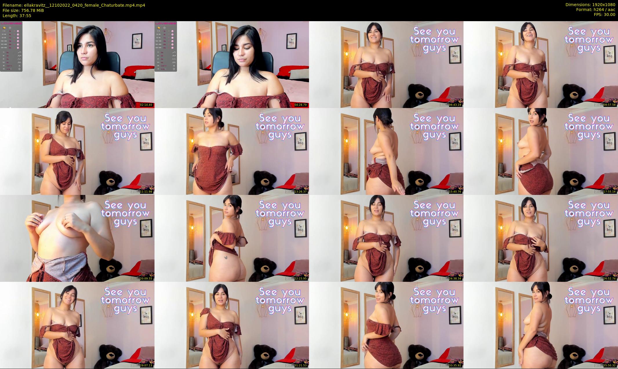 ellakravitz_ — 38 minute Chaturbate female cam show recording, 1080p, Oct 12, 2022