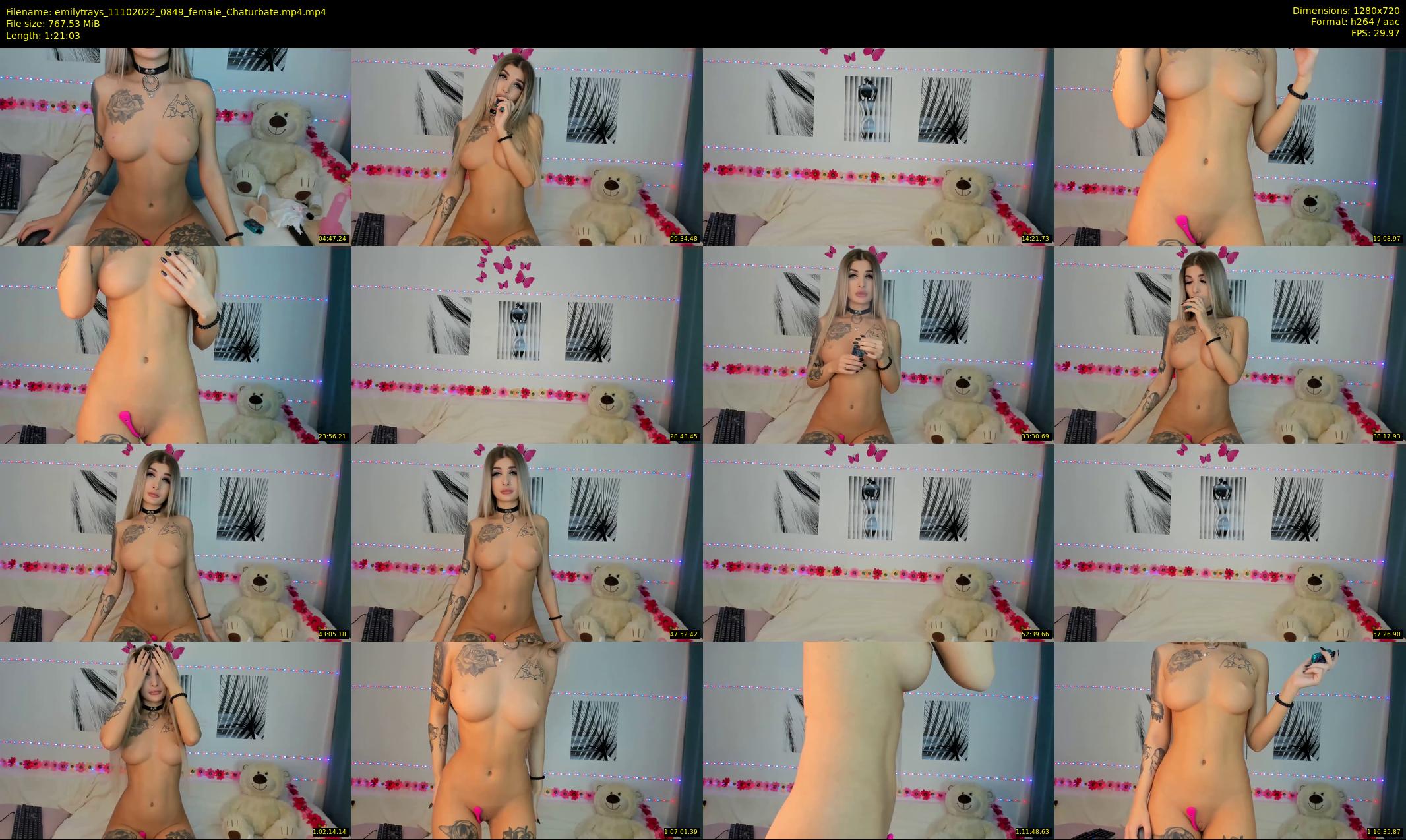 emilytrays — 82 minute Chaturbate female cam show recording, 720p, Oct 11, 2022