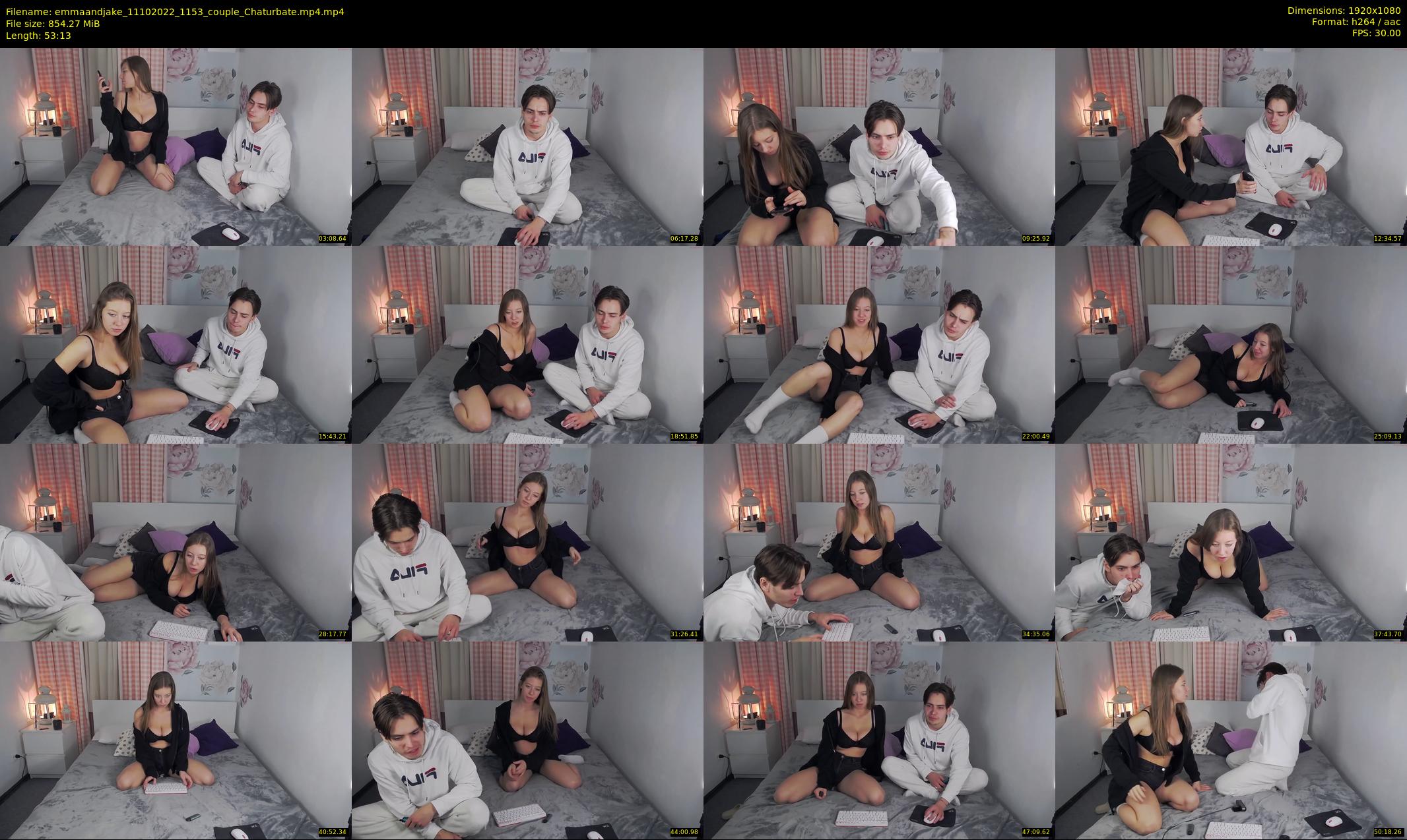 emmaandjake — 54 minute Chaturbate couple cam show recording, 1080p, Oct 11, 2022