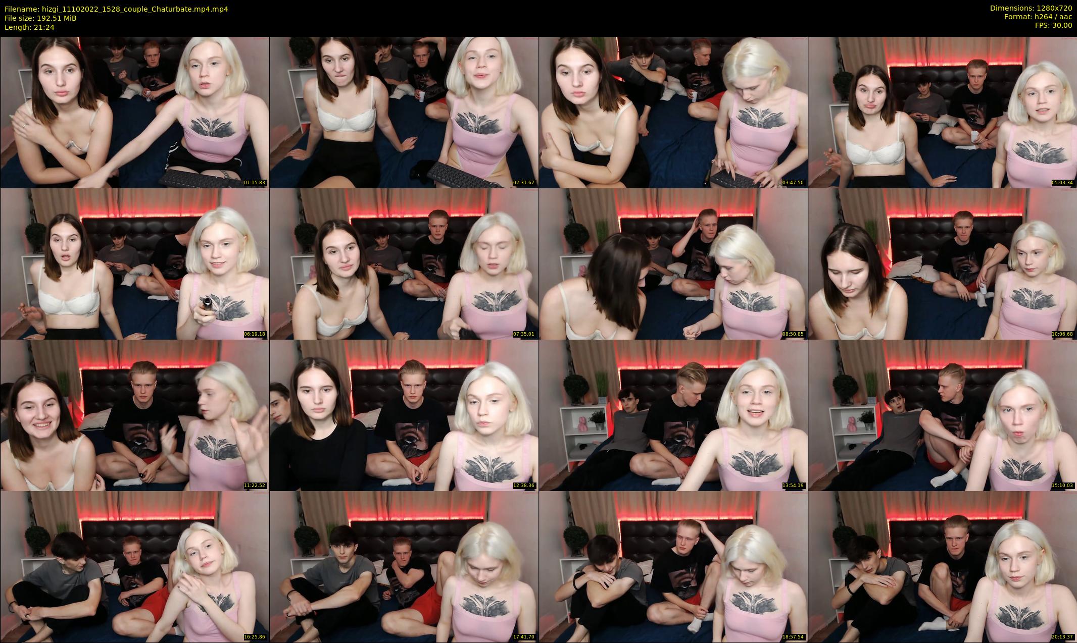 hizgi — 22 minute Chaturbate couple cam show recording, 720p, Oct 11, 2022