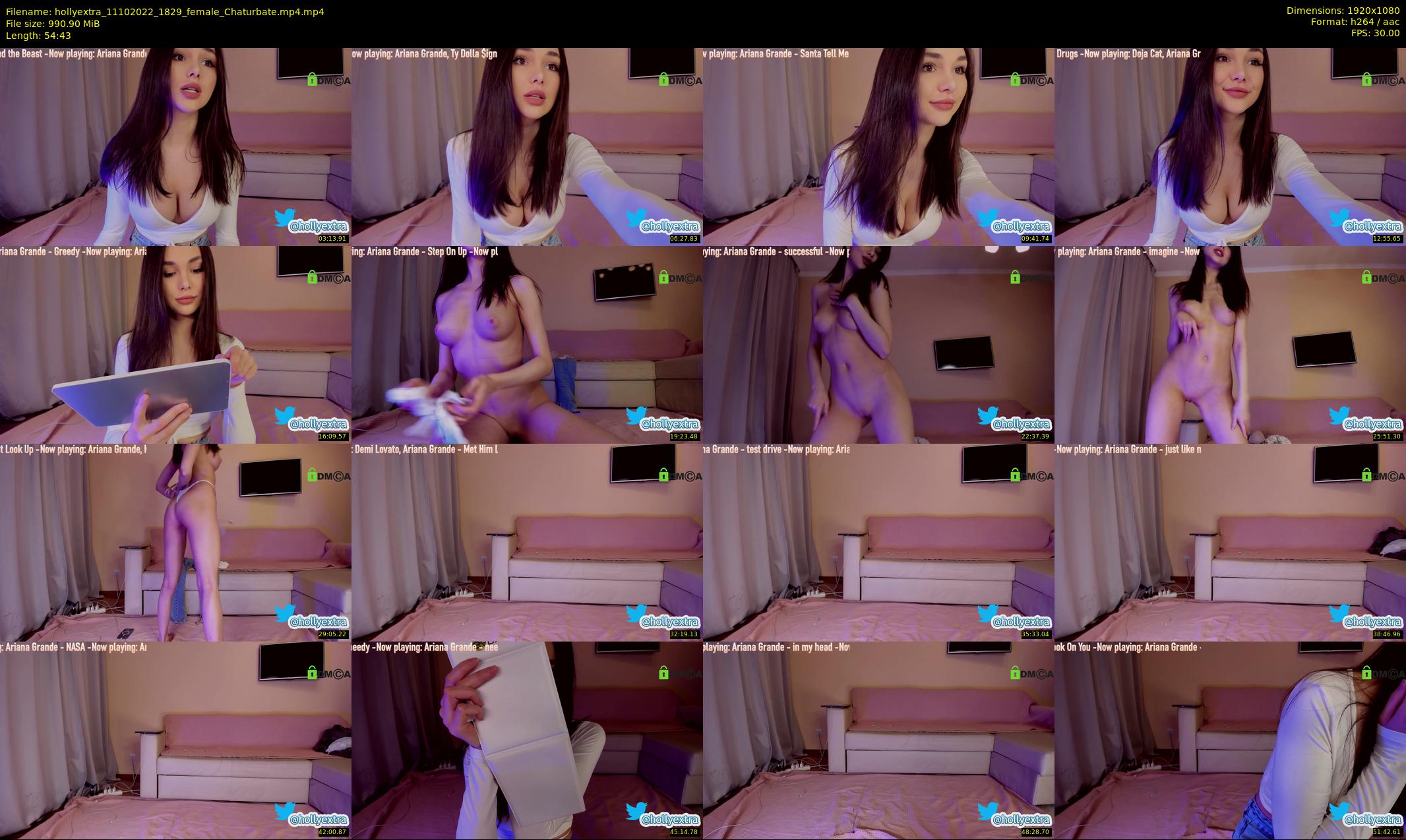 hollyextra — 55 minute Chaturbate female cam show recording, 1080p, Oct 11, 2022