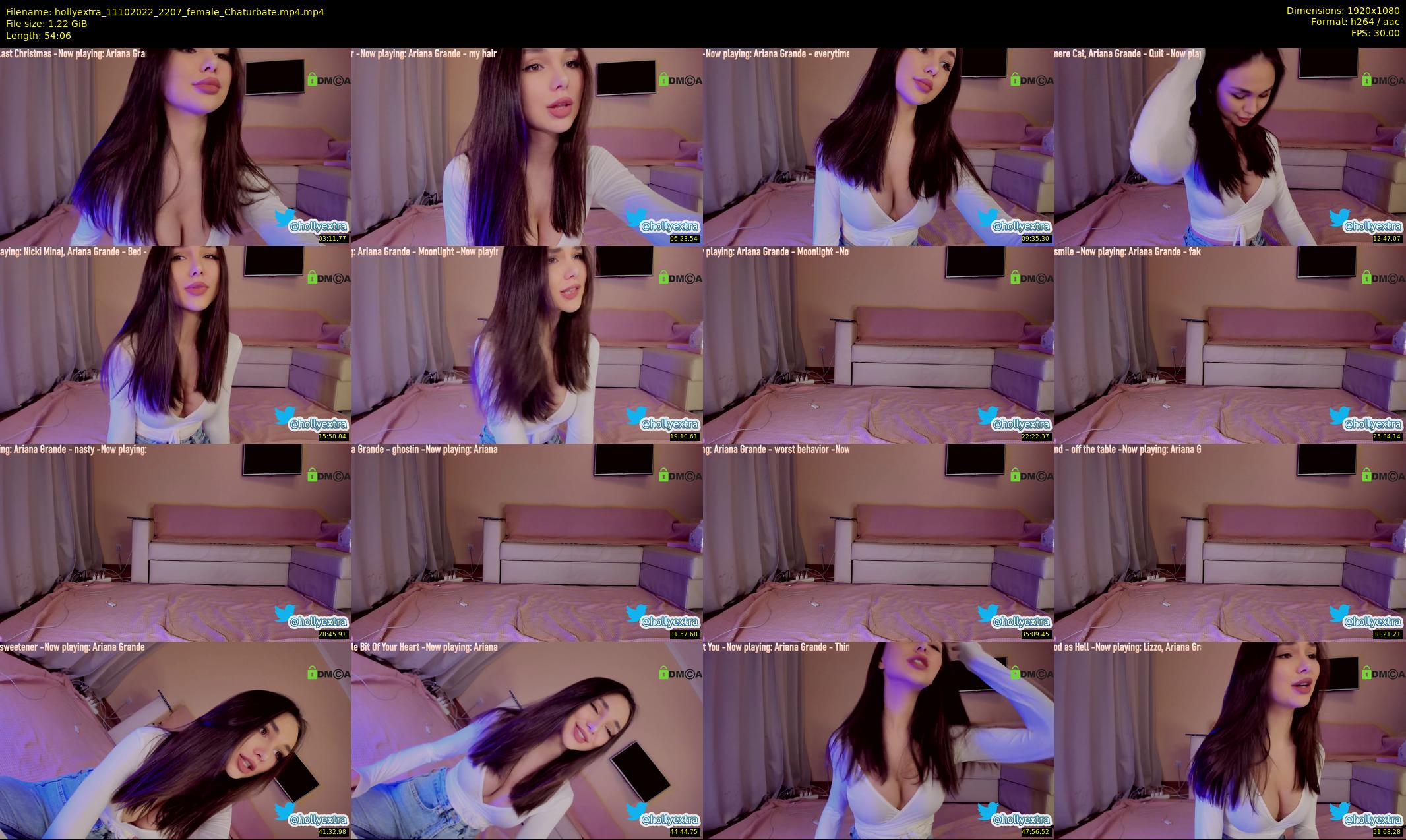 hollyextra — 55 minute Chaturbate female cam show recording, 1080p, Oct 11, 2022