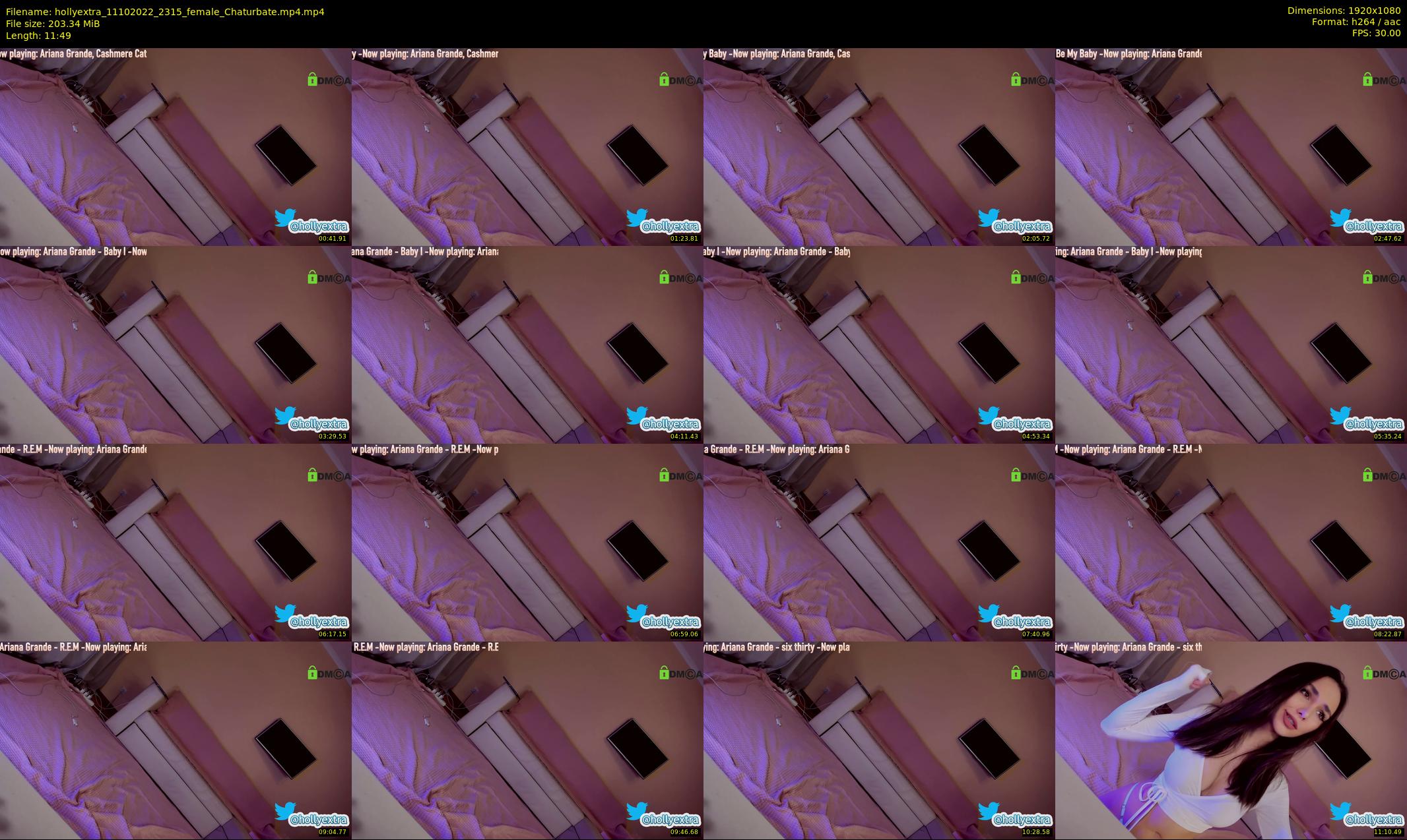 hollyextra — 12 minute Chaturbate female cam show recording, 1080p, Oct 11, 2022