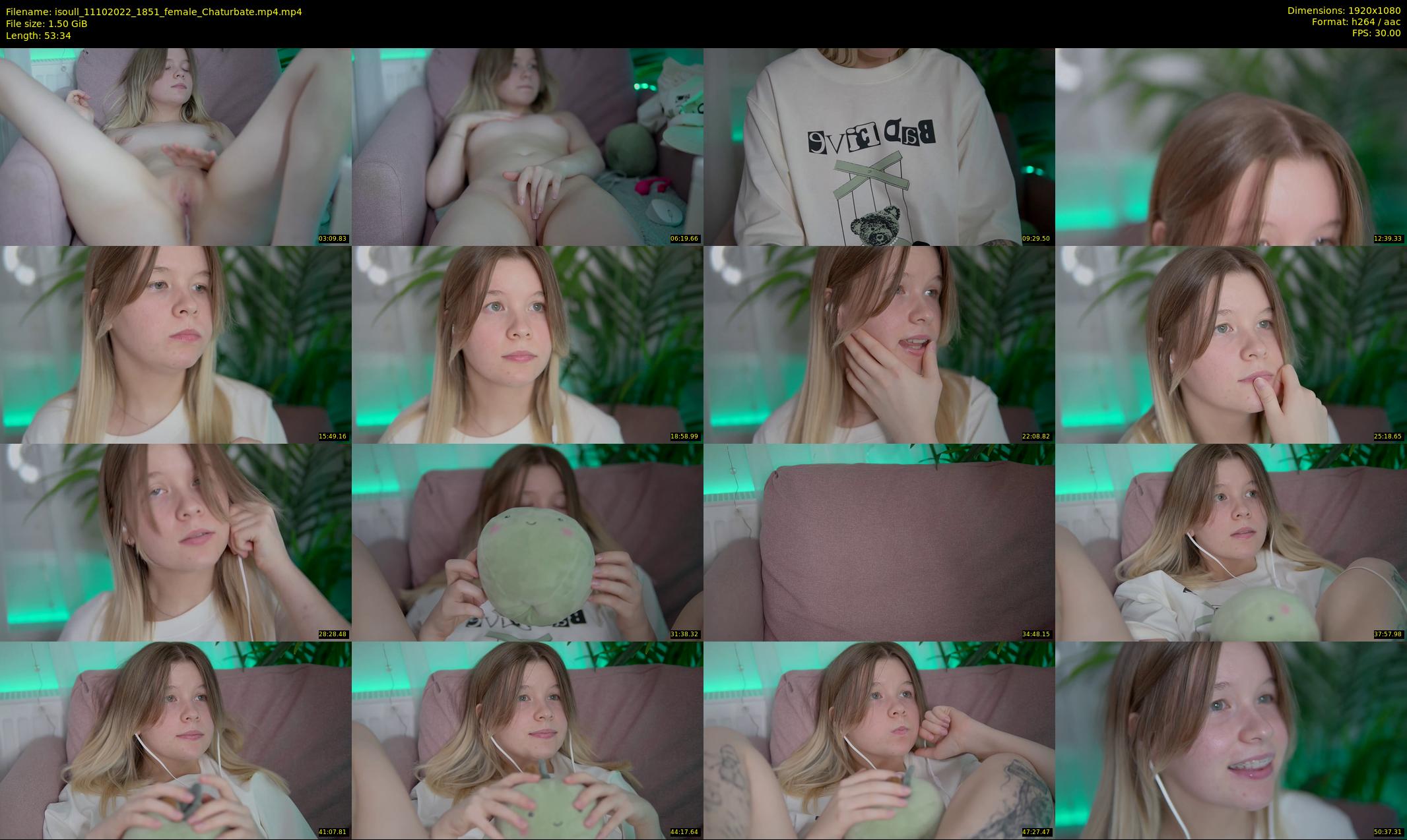 isoull — 54 minute Chaturbate female cam show recording, 1080p, Oct 11, 2022
