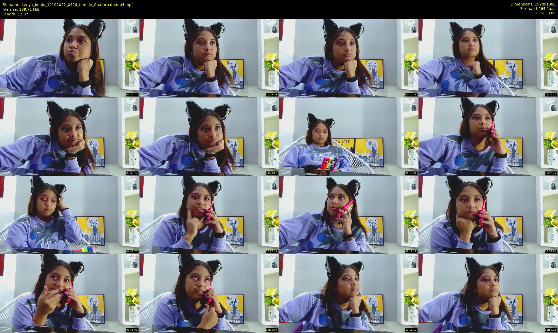 kenya_buhle — 13 minute Chaturbate female cam show recording, 1080p, Oct 12, 2022