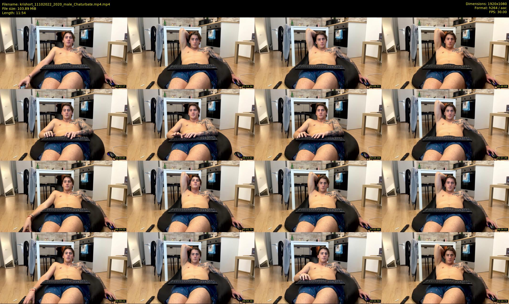 krishort — 12 minute Chaturbate male cam show recording, 1080p, Oct 11, 2022