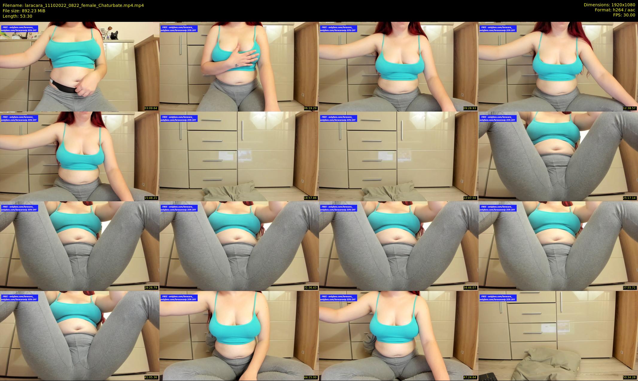 laracara — 54 minute Chaturbate female cam show recording, 1080p, Oct 11, 2022