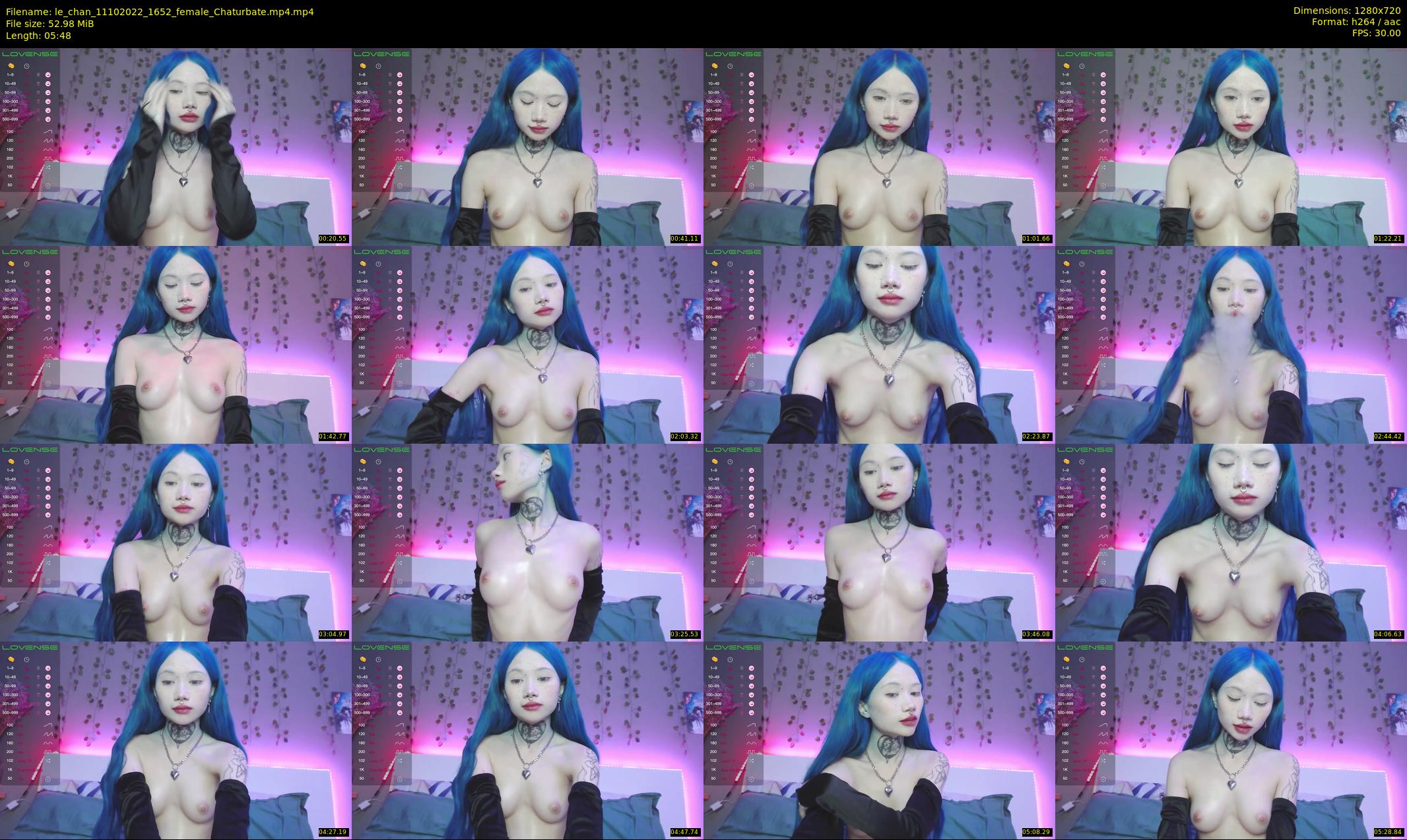 le_chan — 6 minute Chaturbate female cam show recording, 720p, Oct 11, 2022
