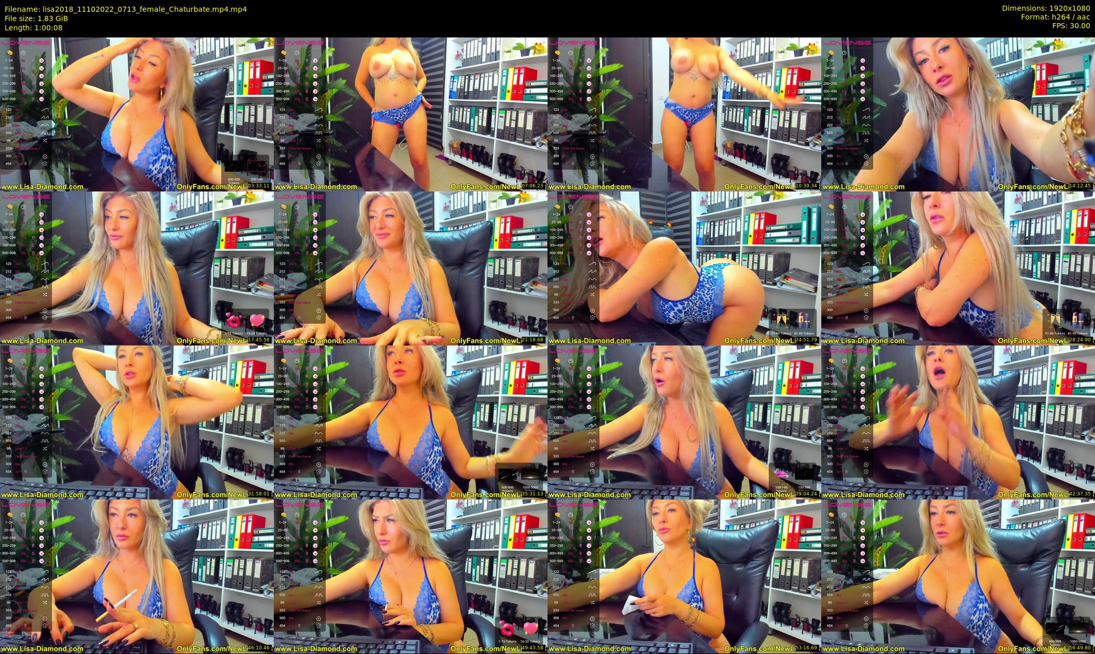 lisa2018 — 61 minute Chaturbate female cam show recording, 1080p, Oct 11, 2022