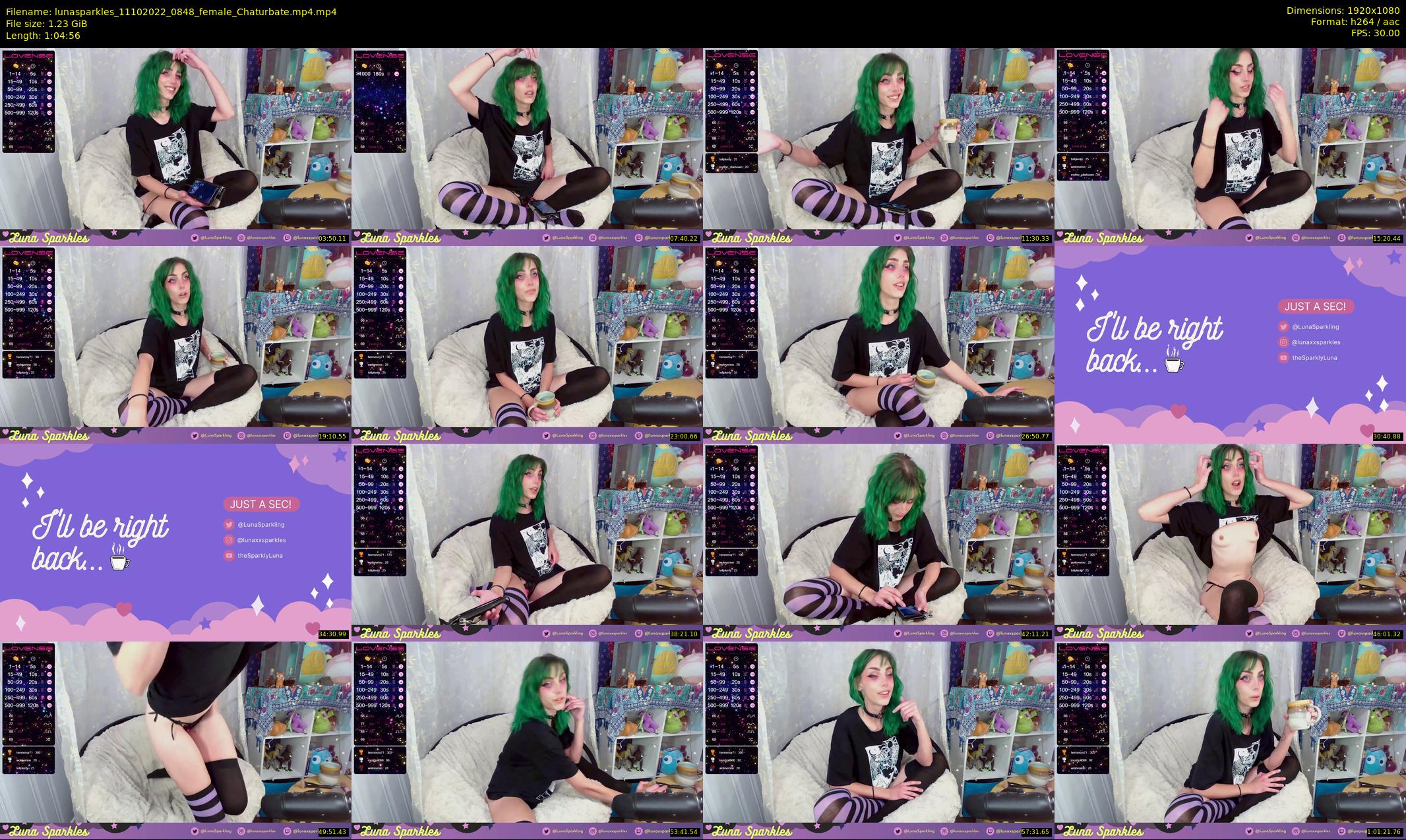 lunasparkles — 65 minute Chaturbate female cam show recording, 1080p, Oct 11, 2022