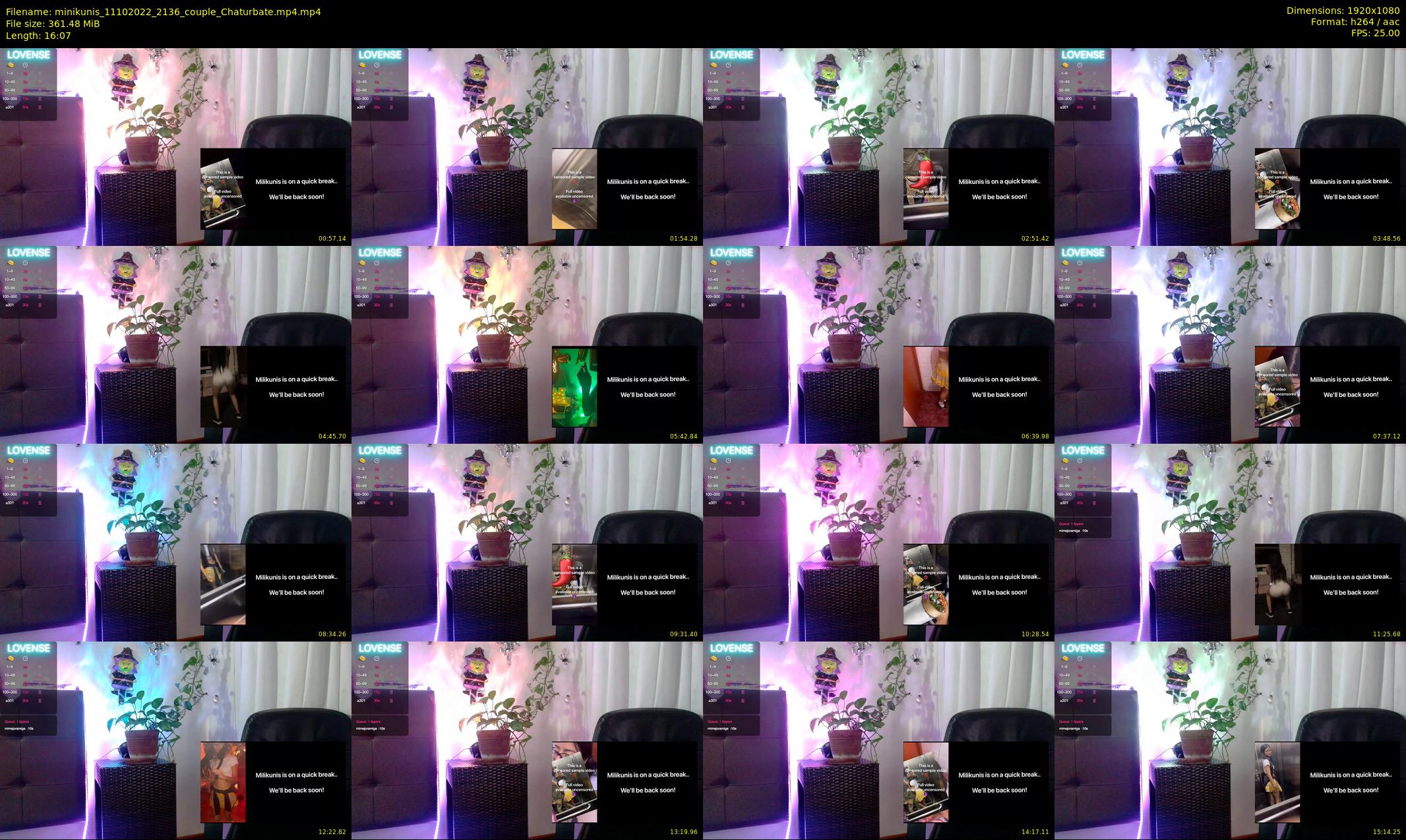 minikunis — 17 minute Chaturbate couple cam show recording, 1080p, Oct 11, 2022