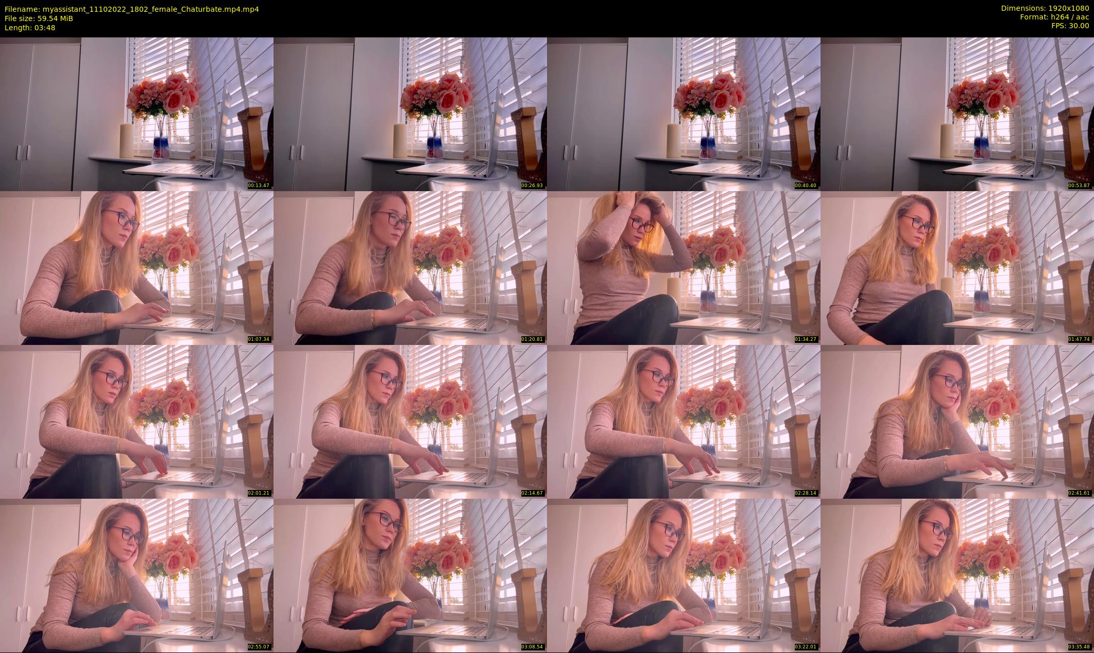 myassistant — 4 minute Chaturbate female cam show recording, 1080p, Oct 11, 2022