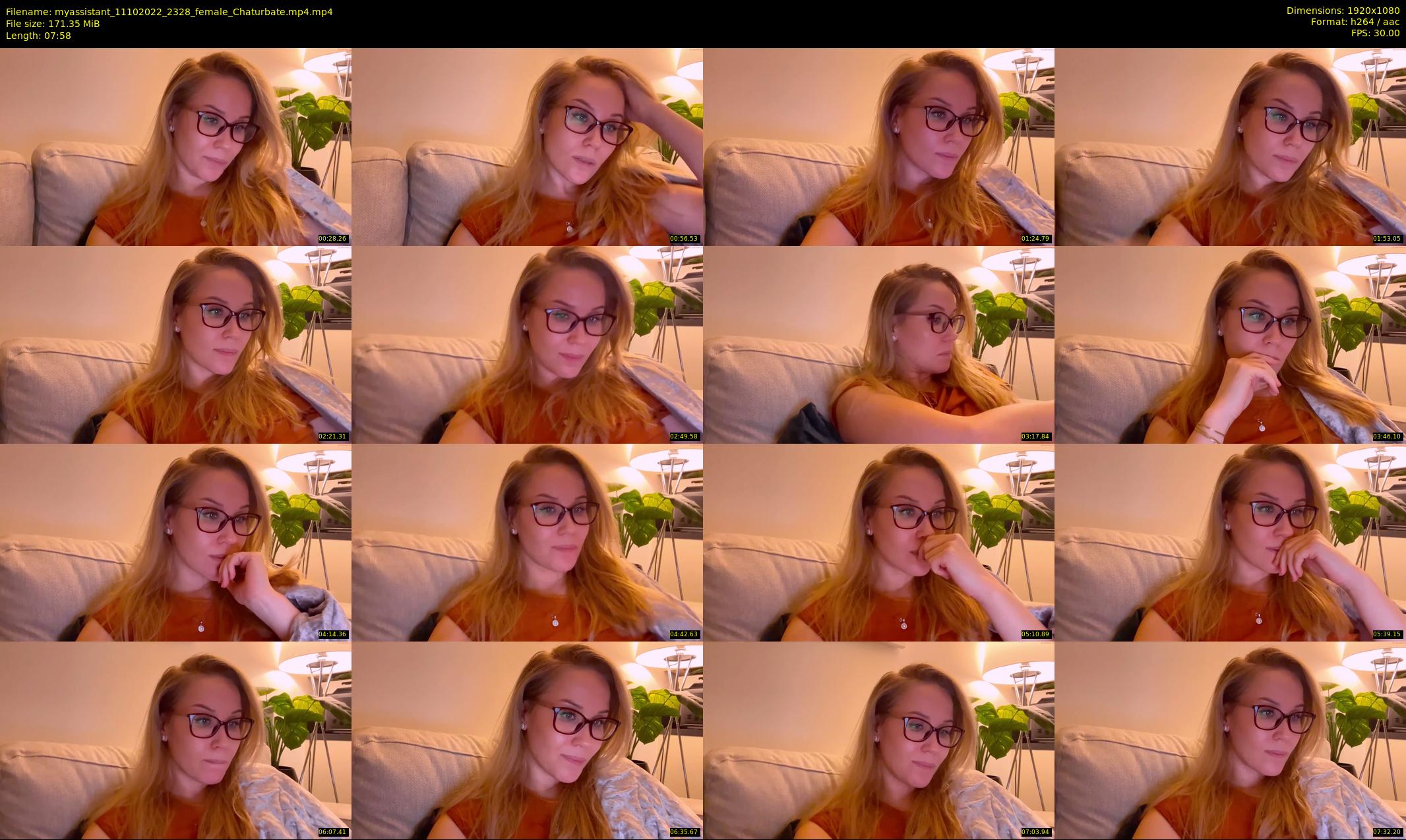 myassistant — 8 minute Chaturbate female cam show recording, 1080p, Oct 11, 2022