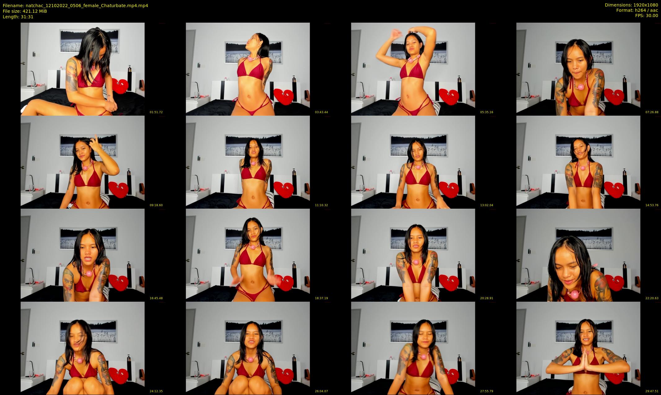 natchac — 32 minute Chaturbate female cam show recording, 1080p, Oct 12, 2022