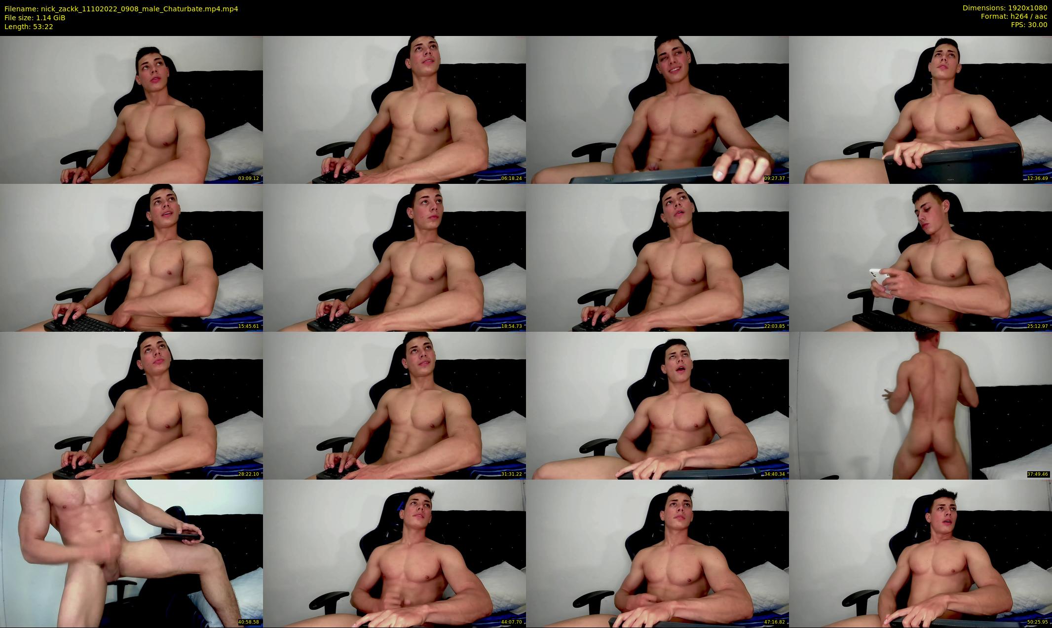 nick_zackk — 54 minute Chaturbate male cam show recording, 1080p, Oct 11, 2022