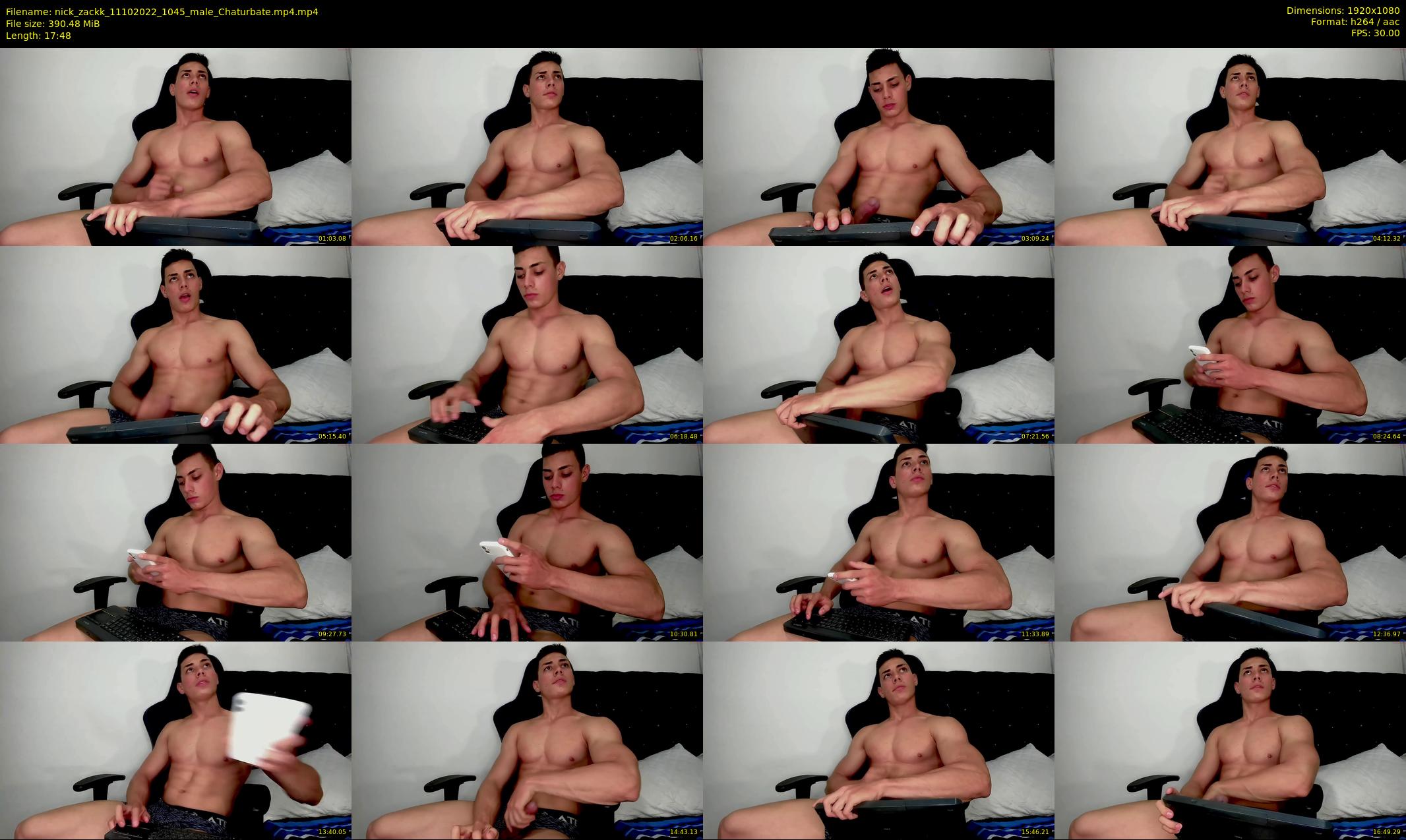 nick_zackk — 18 minute Chaturbate male cam show recording, 1080p, Oct 11, 2022