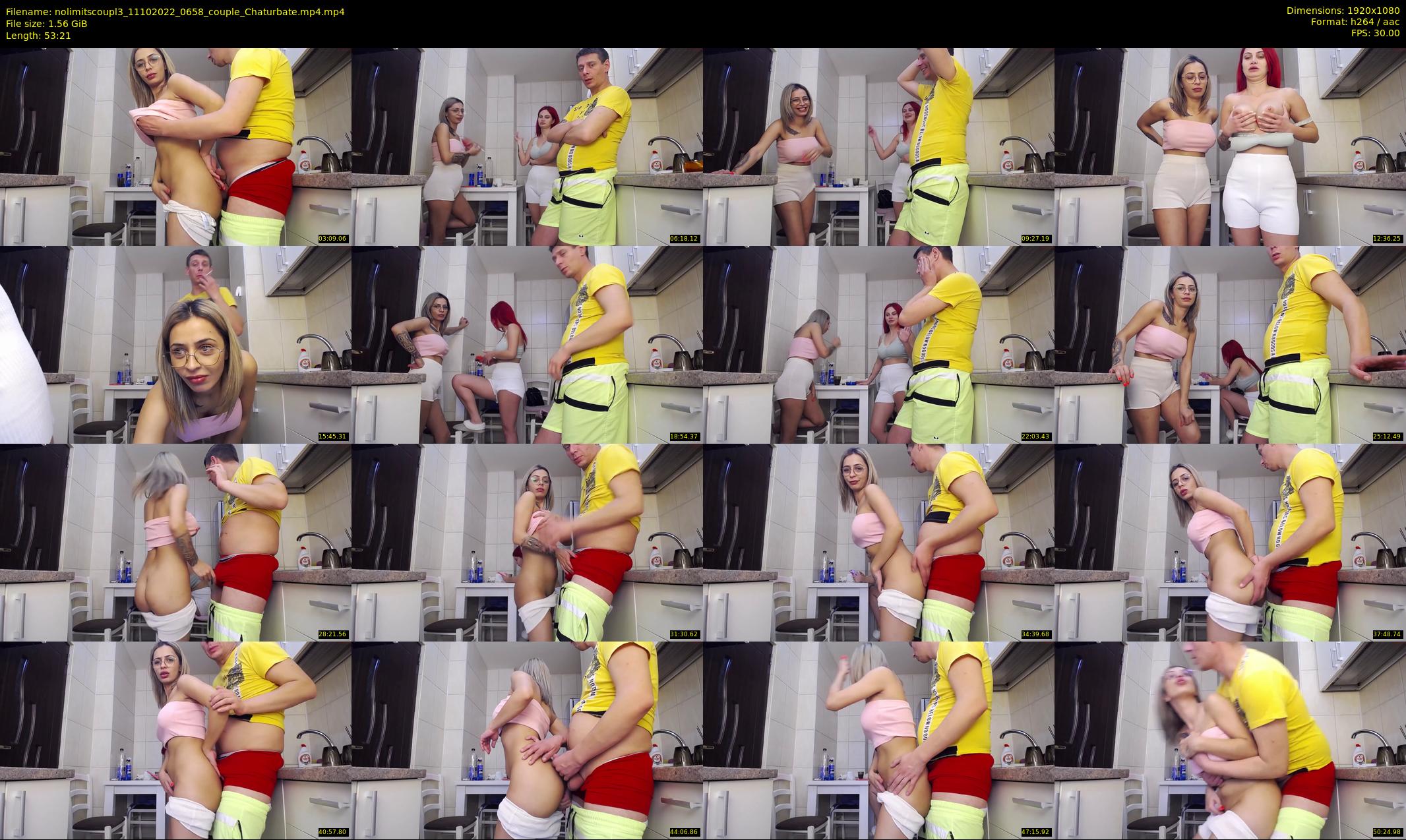 nolimitscoupl3 — 54 minute Chaturbate couple cam show recording, 1080p, Oct 11, 2022
