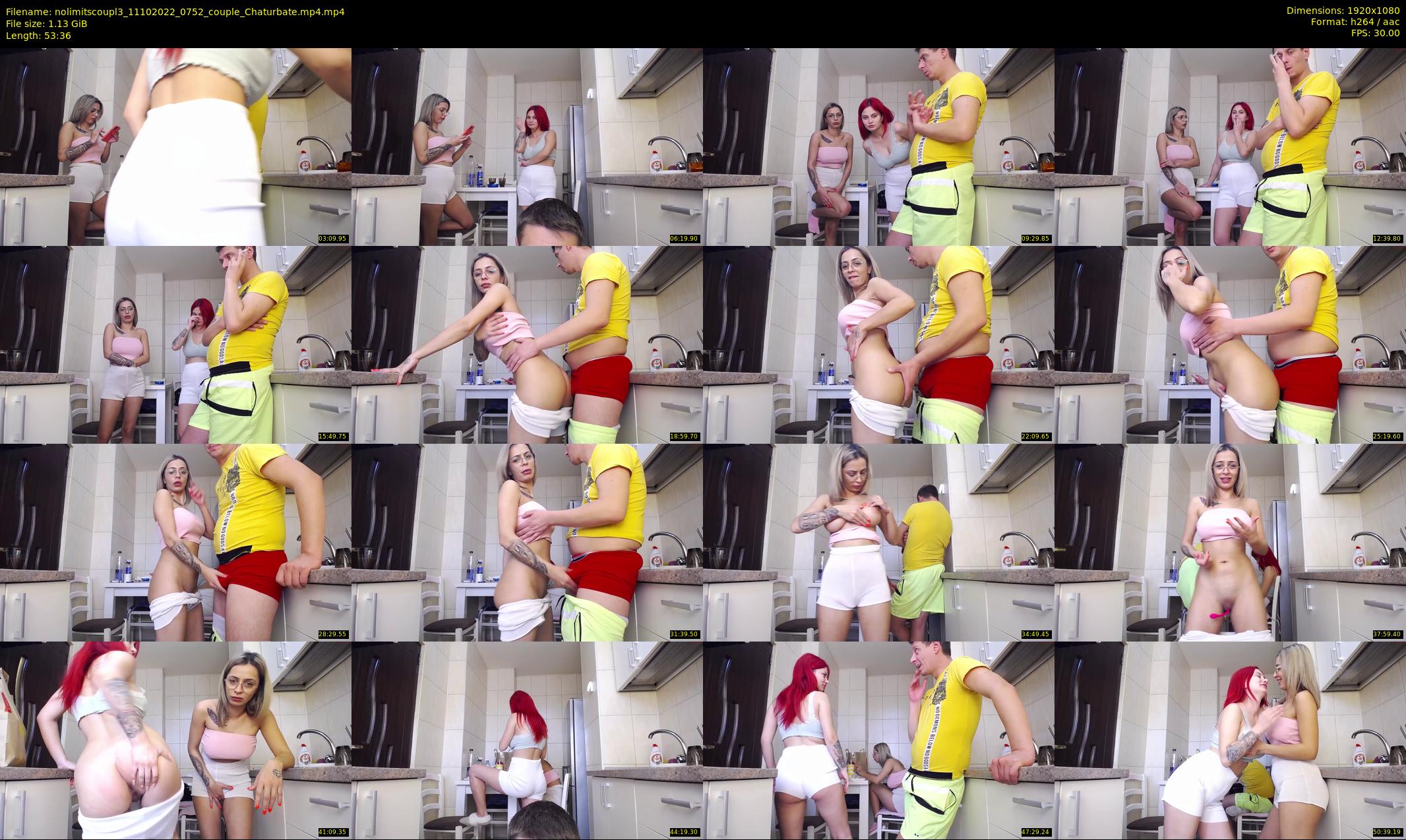 nolimitscoupl3 — 54 minute Chaturbate couple cam show recording, 1080p, Oct 11, 2022