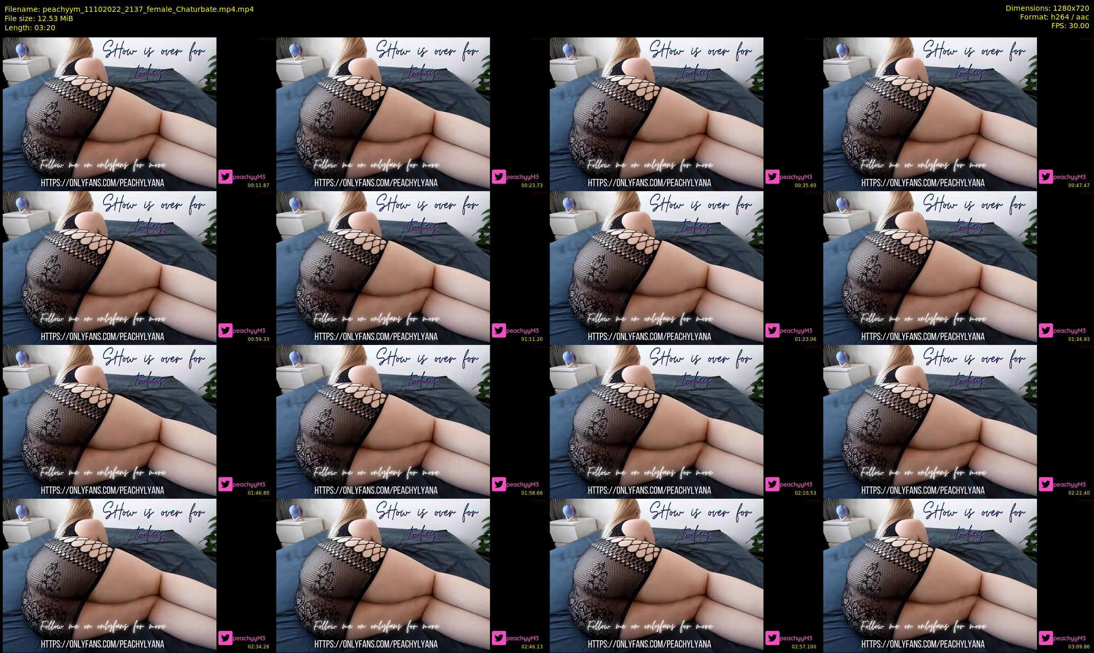 peachyym — 4 minute Chaturbate female cam show recording, 720p, Oct 11, 2022