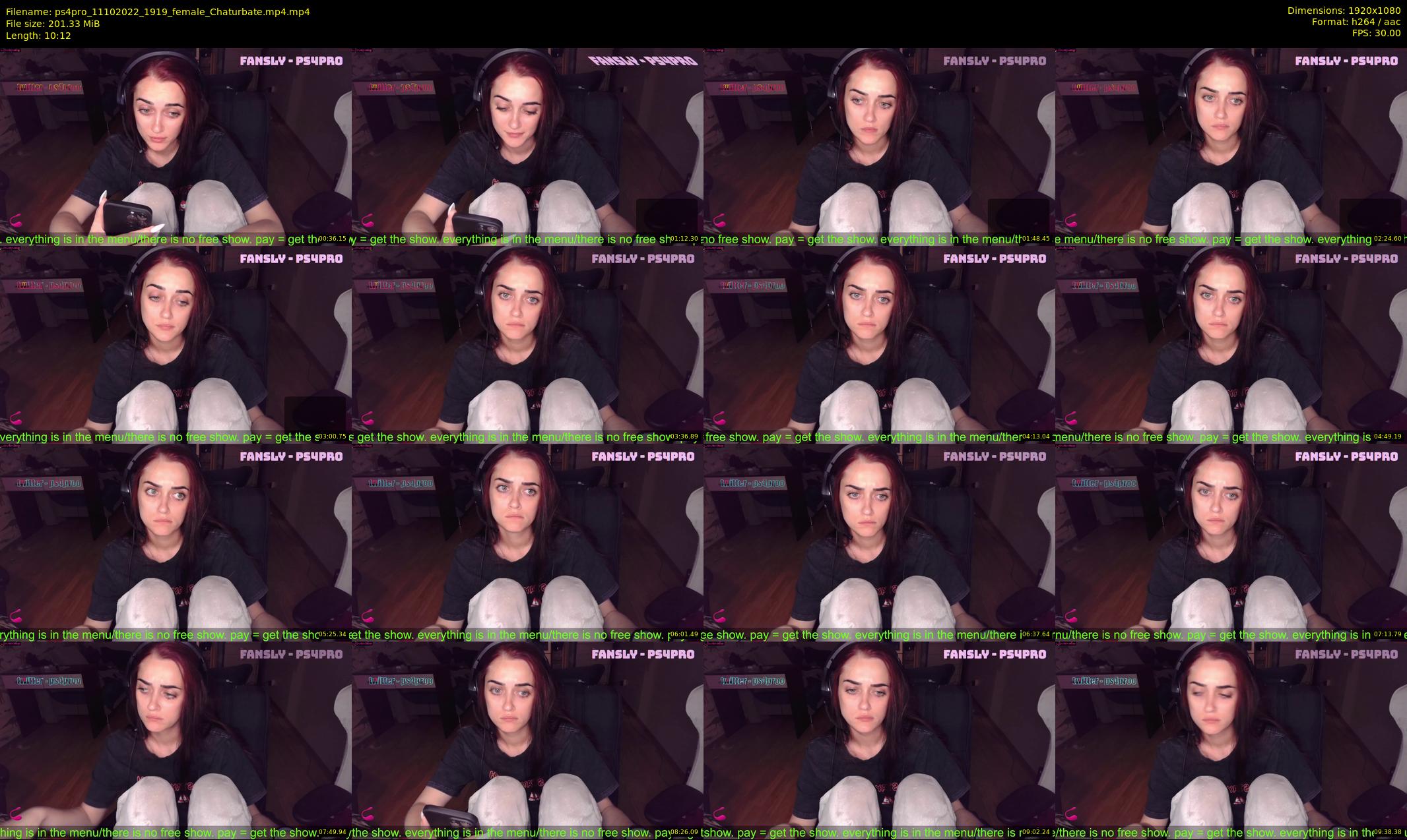 ps4pro — 11 minute Chaturbate female cam show recording, 1080p, Oct 11, 2022