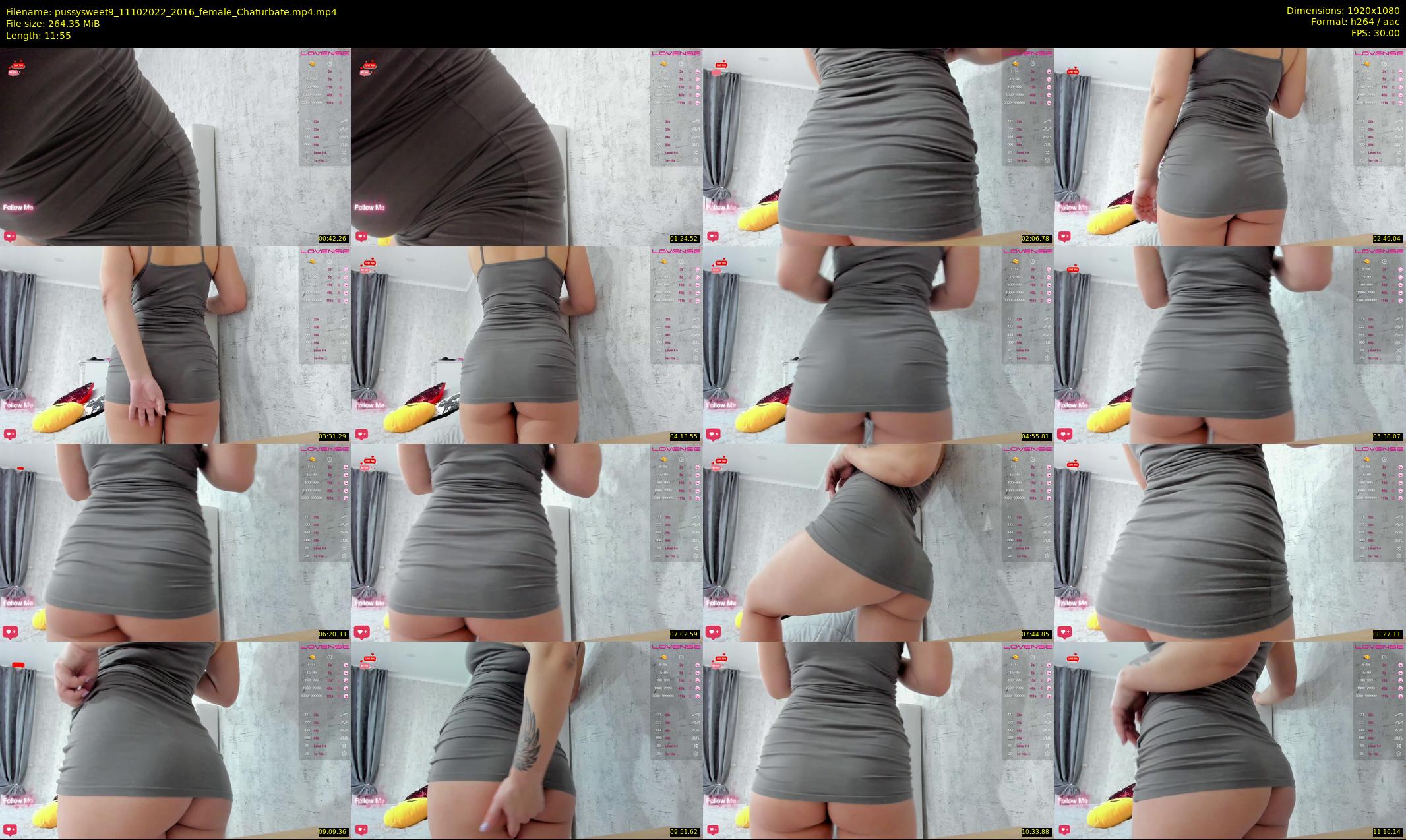 pussysweet9 — 12 minute Chaturbate female cam show recording, 1080p, Oct 11, 2022
