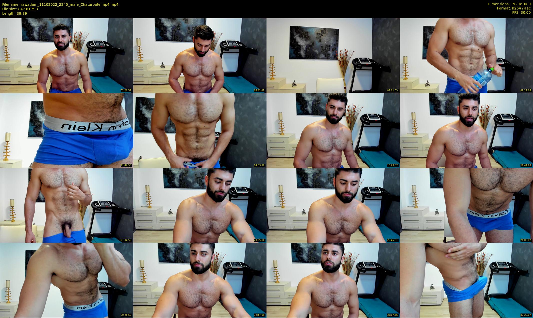 rawadam — 40 minute Chaturbate male cam show recording, 1080p, Oct 11, 2022