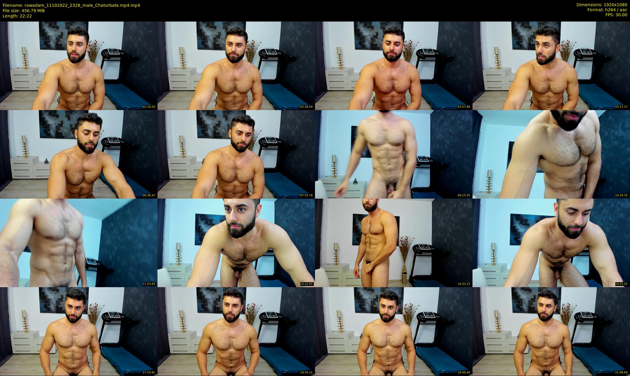 rawadam — 23 minute Chaturbate male cam show recording, 1080p, Oct 11, 2022