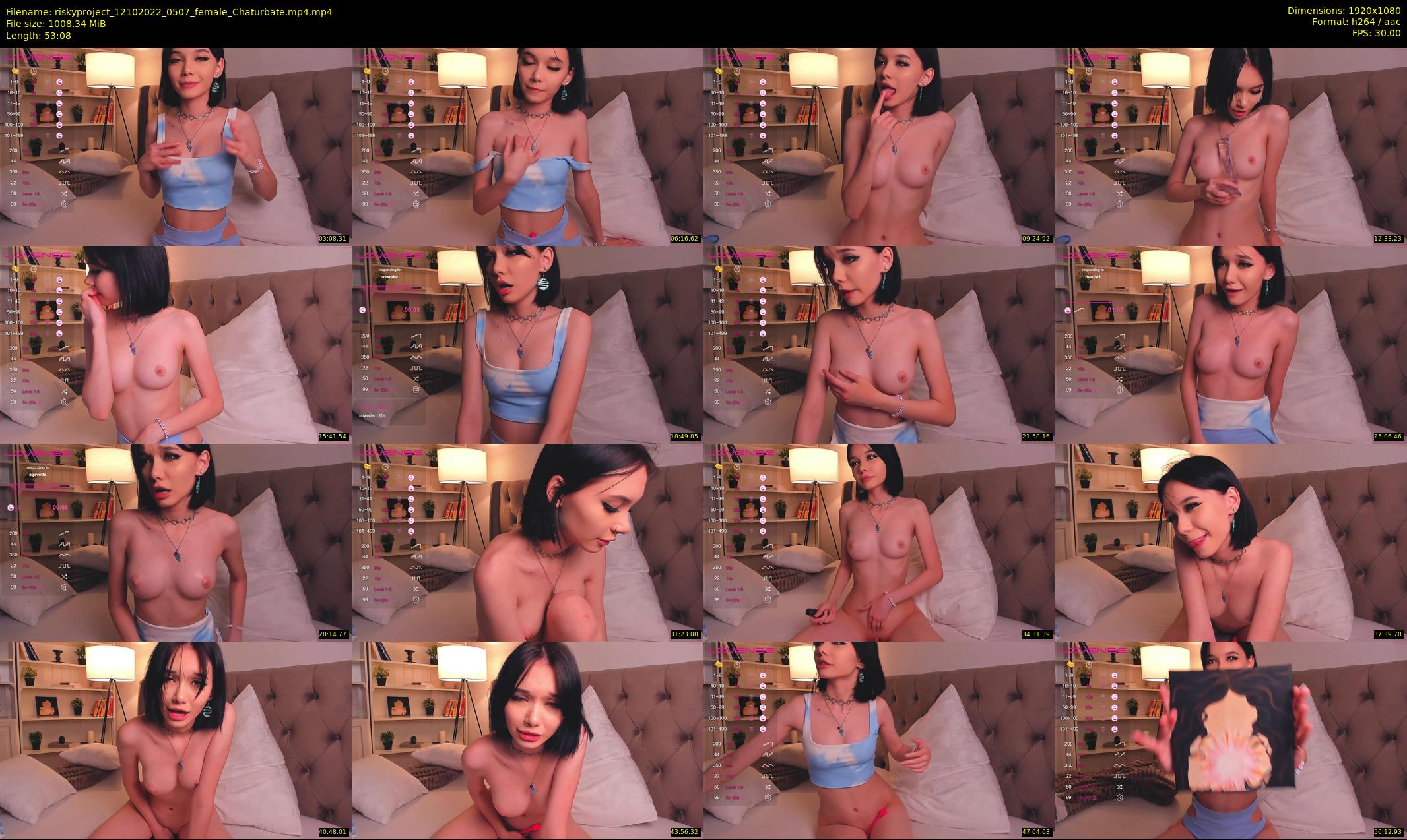 riskyproject — 54 minute Chaturbate couple cam show recording, 1080p, Oct 12, 2022