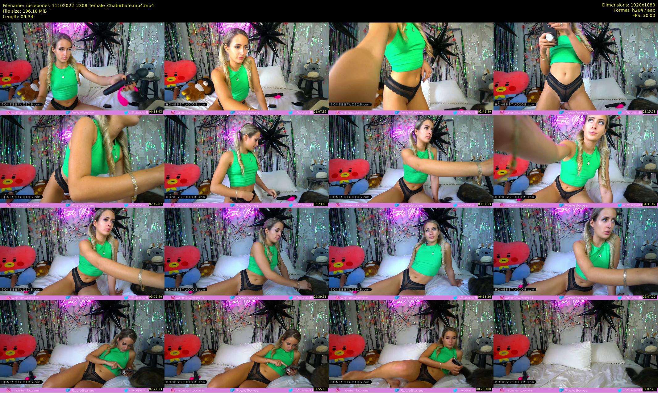 rosiebones — 10 minute Chaturbate female cam show recording, 1080p, Oct 11, 2022