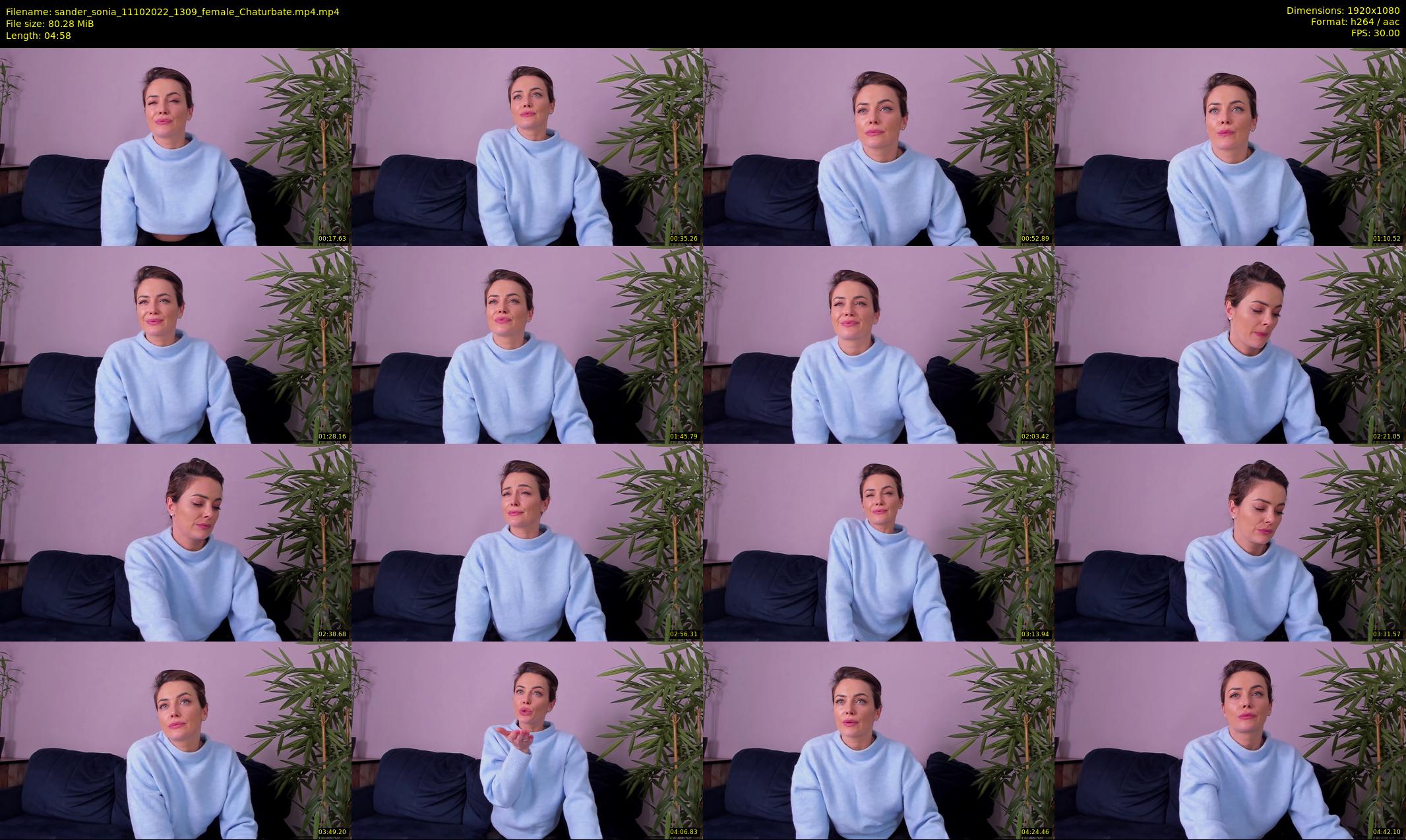 sander_sonia — 5 minute Chaturbate female cam show recording, 1080p, Oct 11, 2022