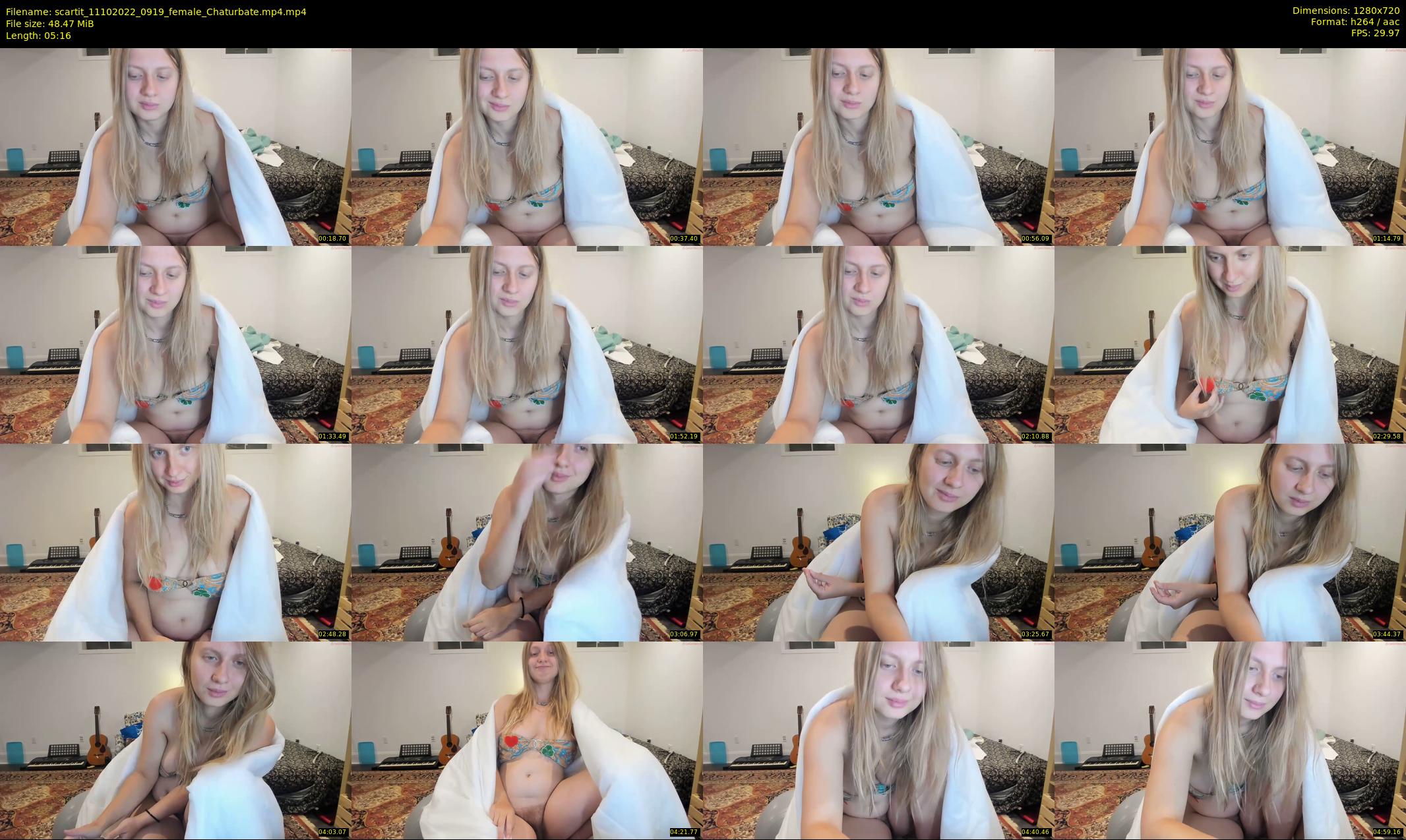 scartit — 6 minute Chaturbate female cam show recording, 720p, Oct 11, 2022