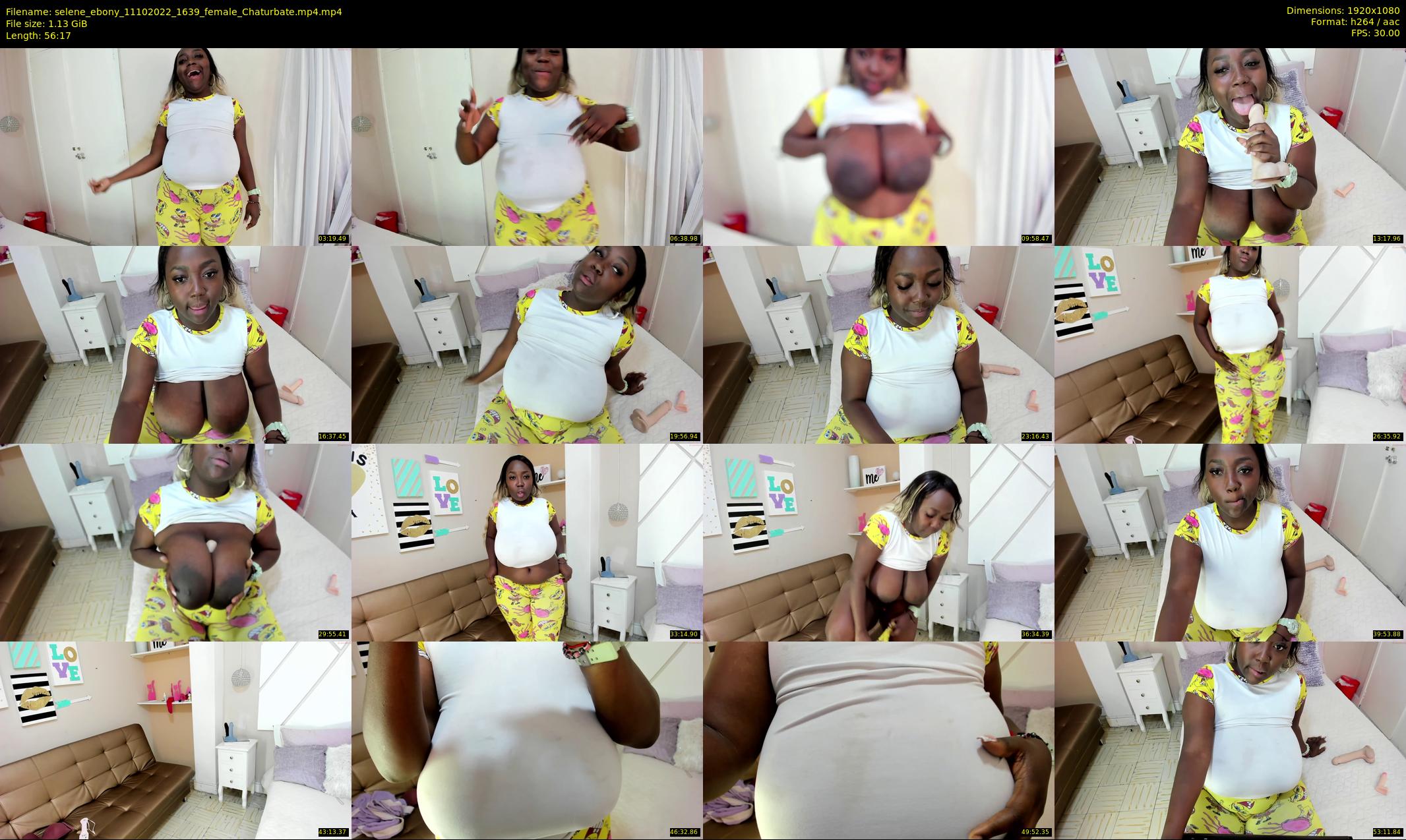 selene_ebony — 57 minute Chaturbate female cam show recording, 1080p, Oct 11, 2022