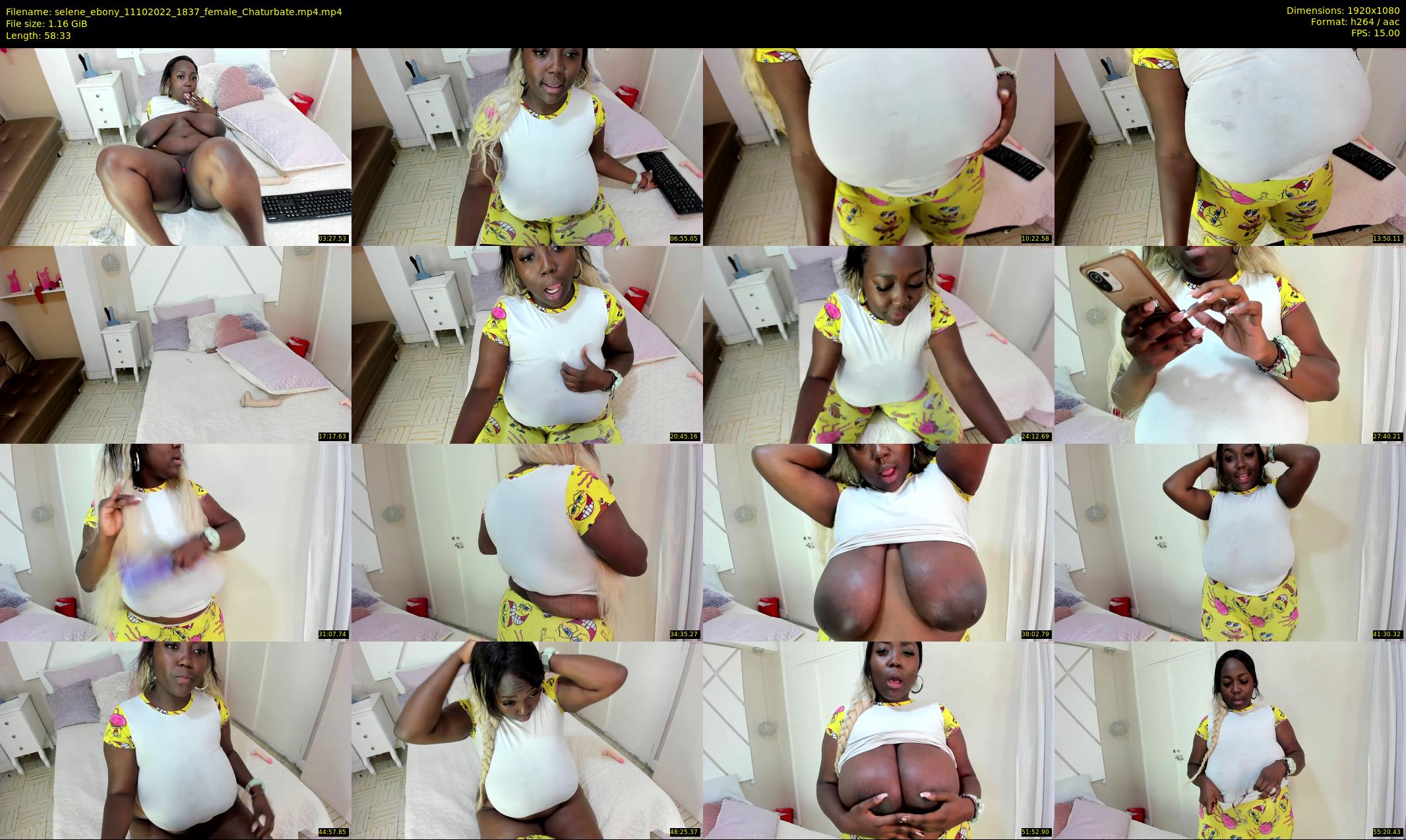 selene_ebony — 59 minute Chaturbate female cam show recording, 1080p, Oct 11, 2022