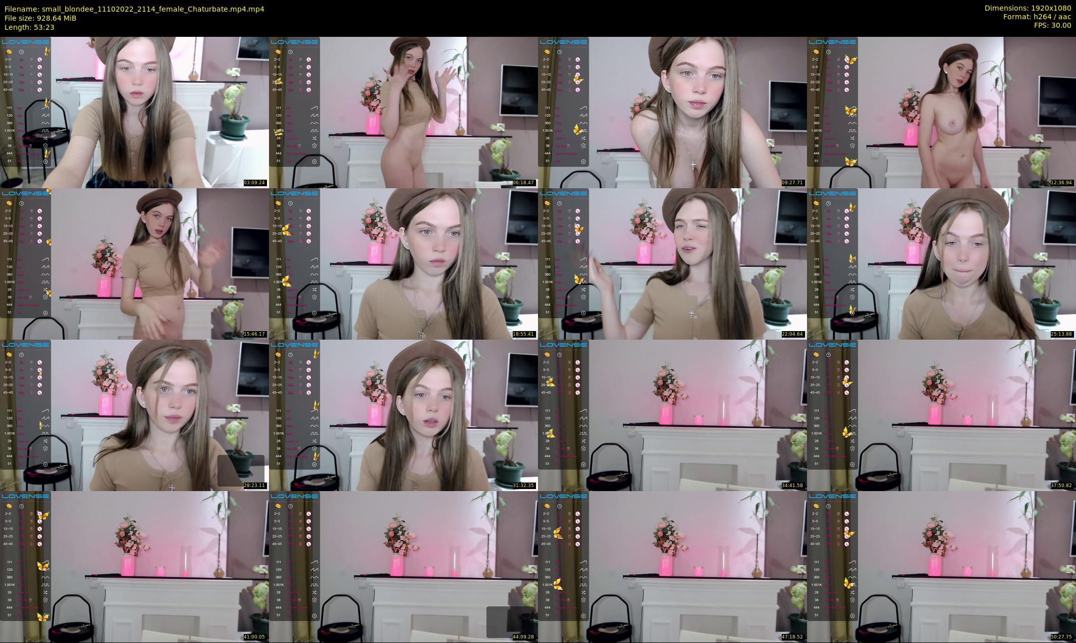 small_blondee — 54 minute Chaturbate female cam show recording, 1080p, Oct 11, 2022