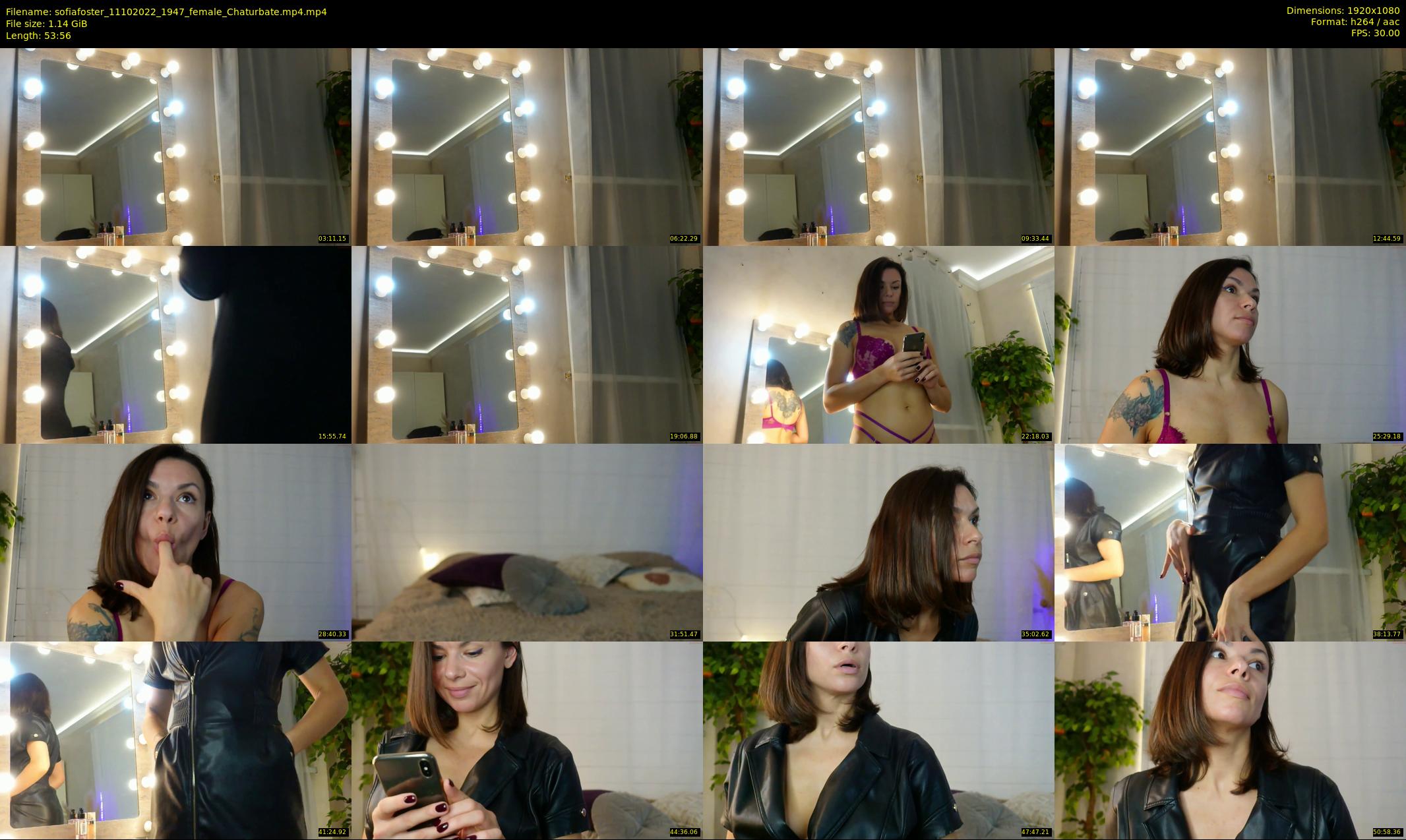 sofiafoster — 54 minute Chaturbate female cam show recording, 1080p, Oct 11, 2022