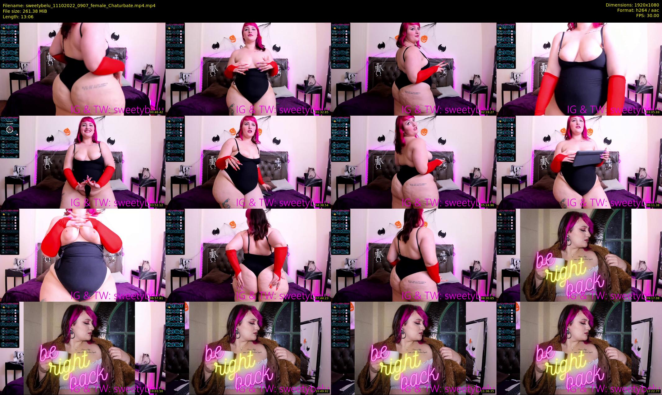sweetybelu — 14 minute Chaturbate female cam show recording, 1080p, Oct 11, 2022