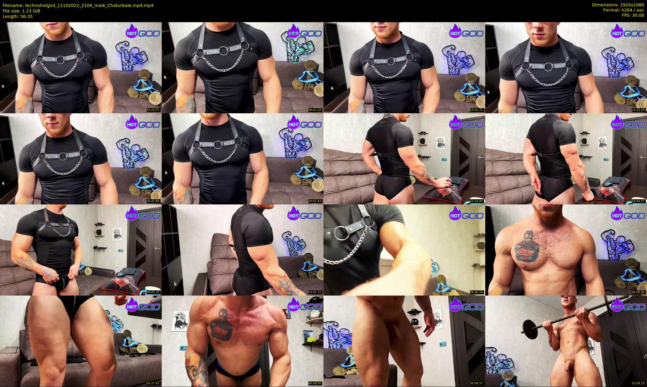 technohotgod — 57 minute Chaturbate male cam show recording, 1080p, Oct 11, 2022
