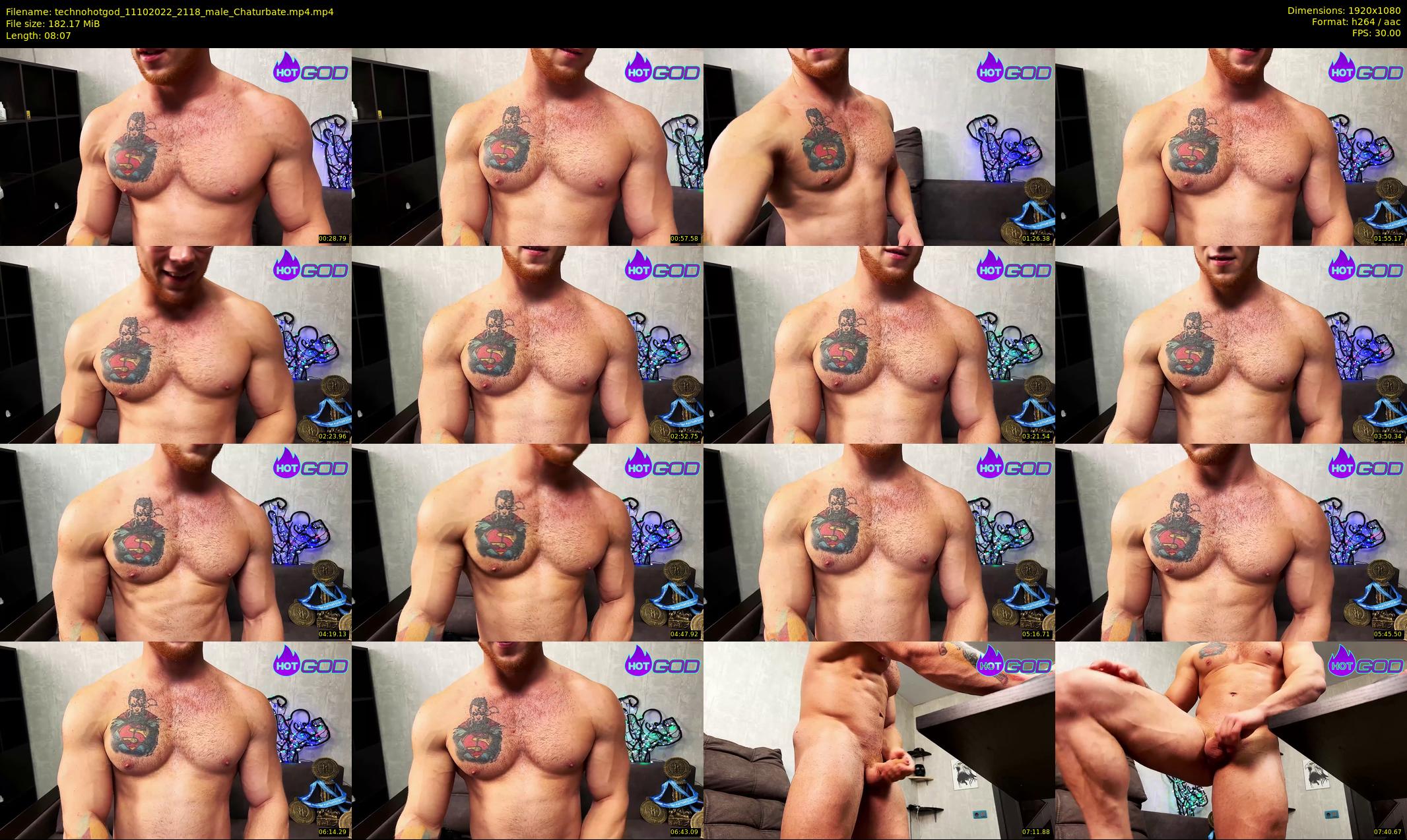 technohotgod — 9 minute Chaturbate male cam show recording, 1080p, Oct 11, 2022