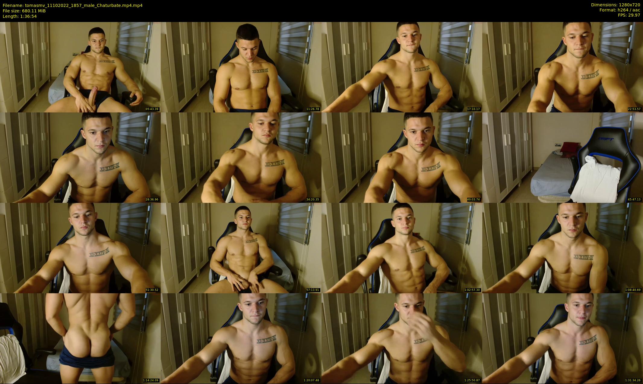 tomasmv — 97 minute Chaturbate male cam show recording, 720p, Oct 11, 2022