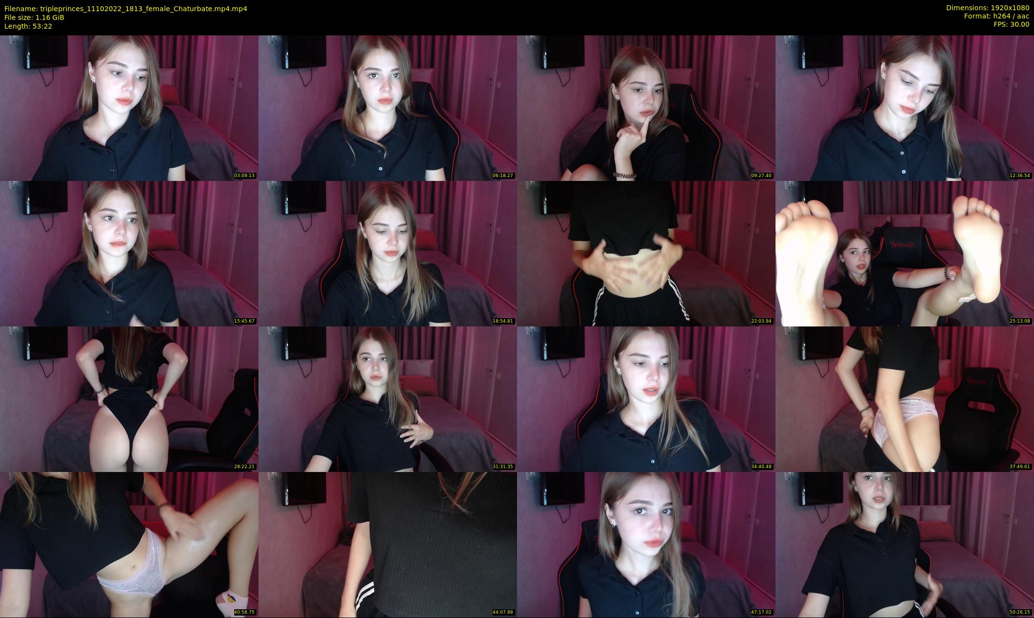 tripleprinces — 54 minute Chaturbate female cam show recording, 1080p, Oct 11, 2022