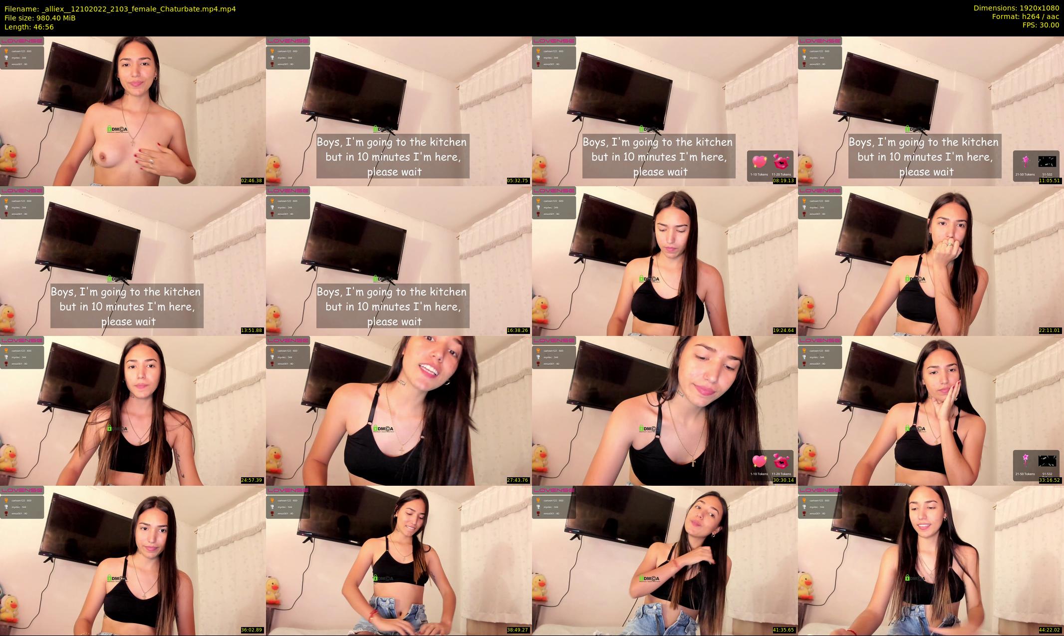 _alliex_ — 47 minute Chaturbate female cam show recording, 1080p, Oct 12, 2022
