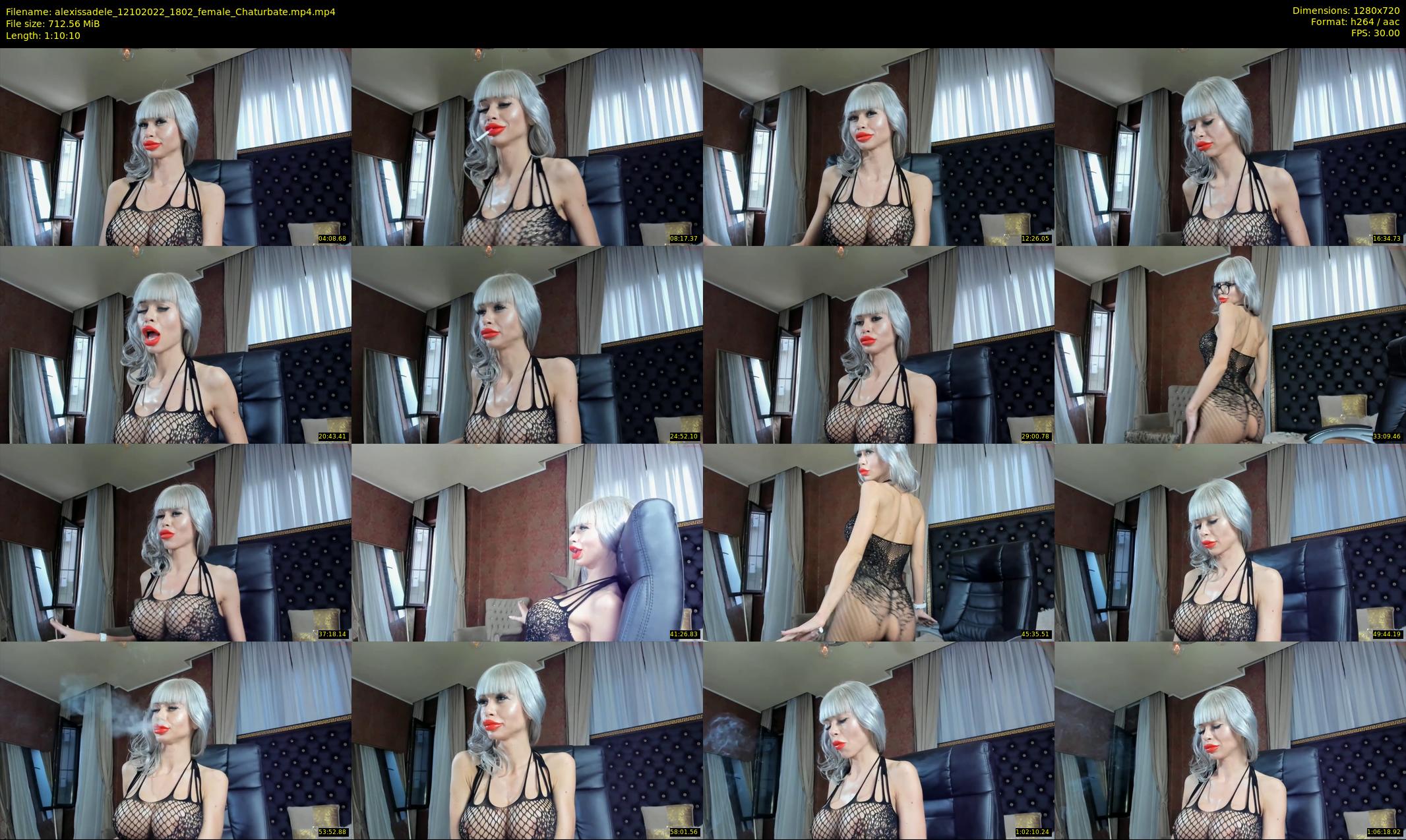 alexissadele — 71 minute Chaturbate female cam show recording, 720p, Oct 12, 2022