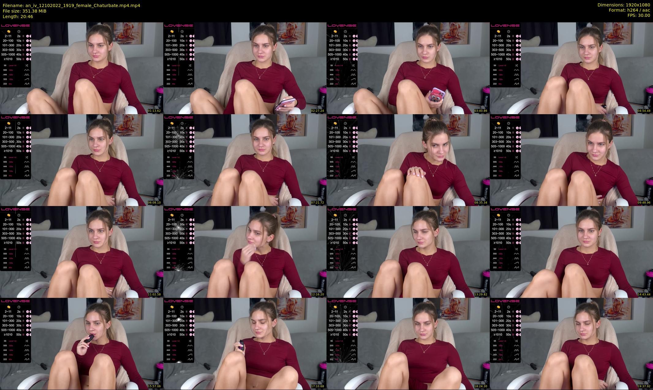 an_iv — 21 minute Chaturbate female cam show recording, 1080p, Oct 12, 2022