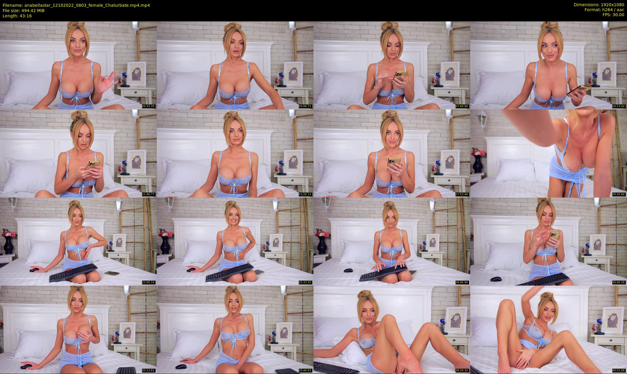 anabellastar — 44 minute Chaturbate female cam show recording, 1080p, Oct 12, 2022